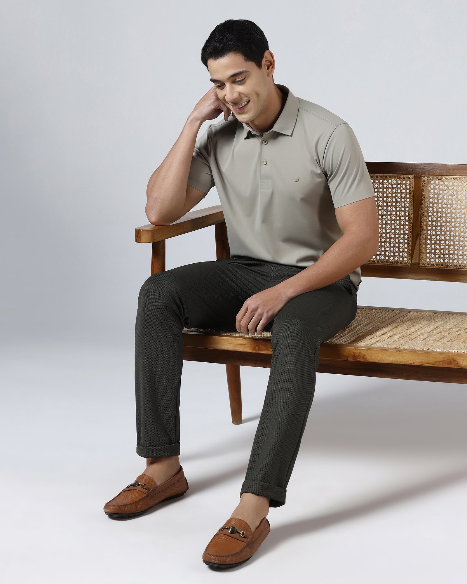 Ecru TechPro Textured Polo - Hina