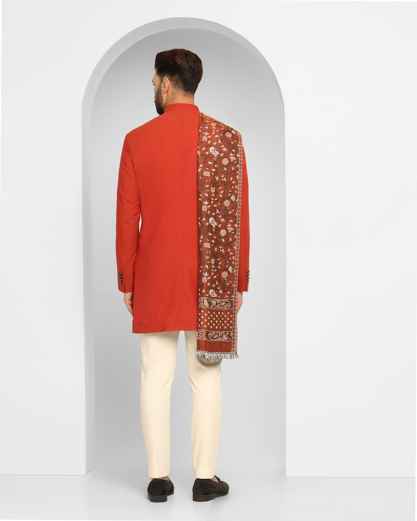 Ethnic 2 Pcs Suit In Rust (Athens) - Blackberrys