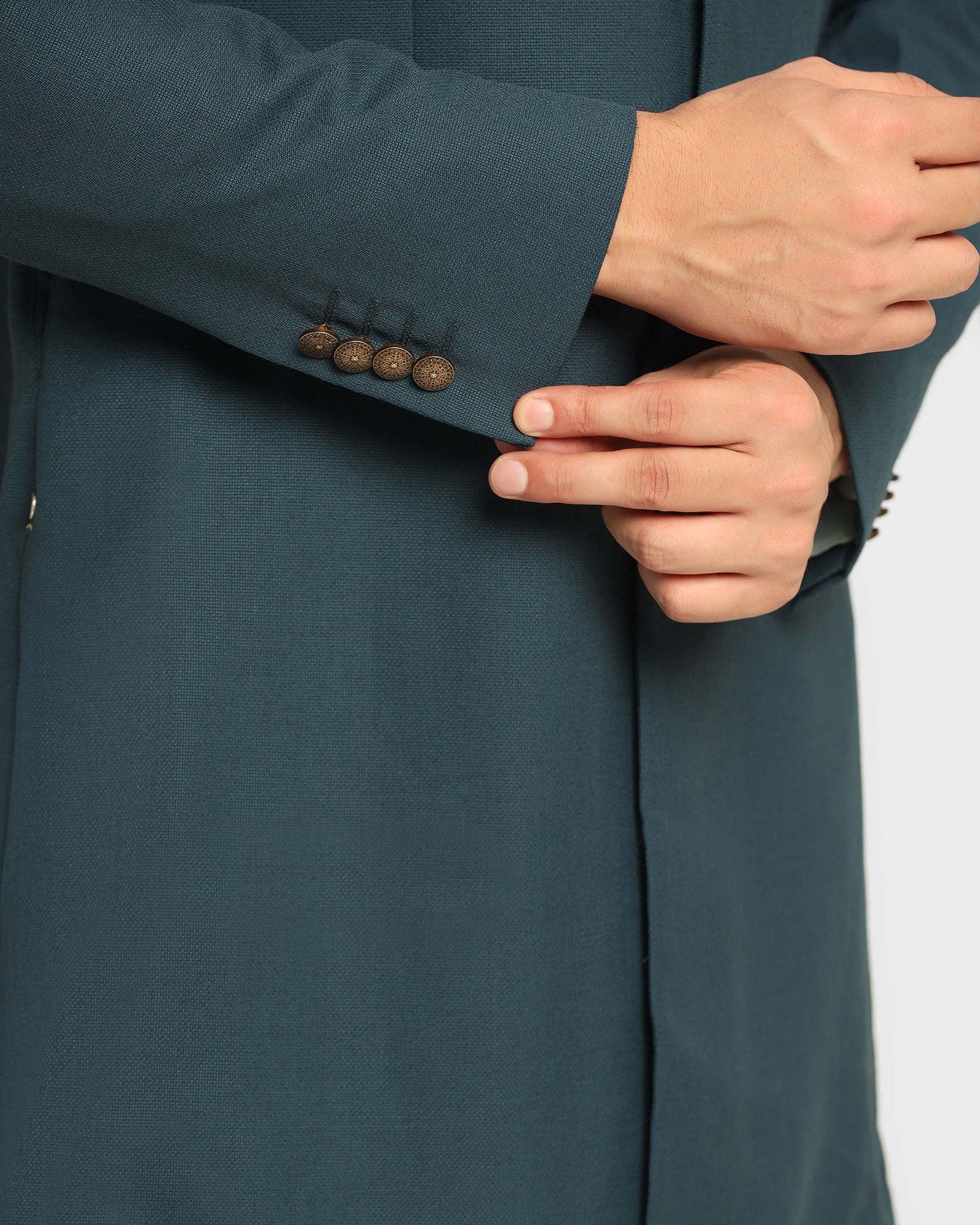 Ethnic 2 Pcs Suit In Teal (Athens) - Blackberrys