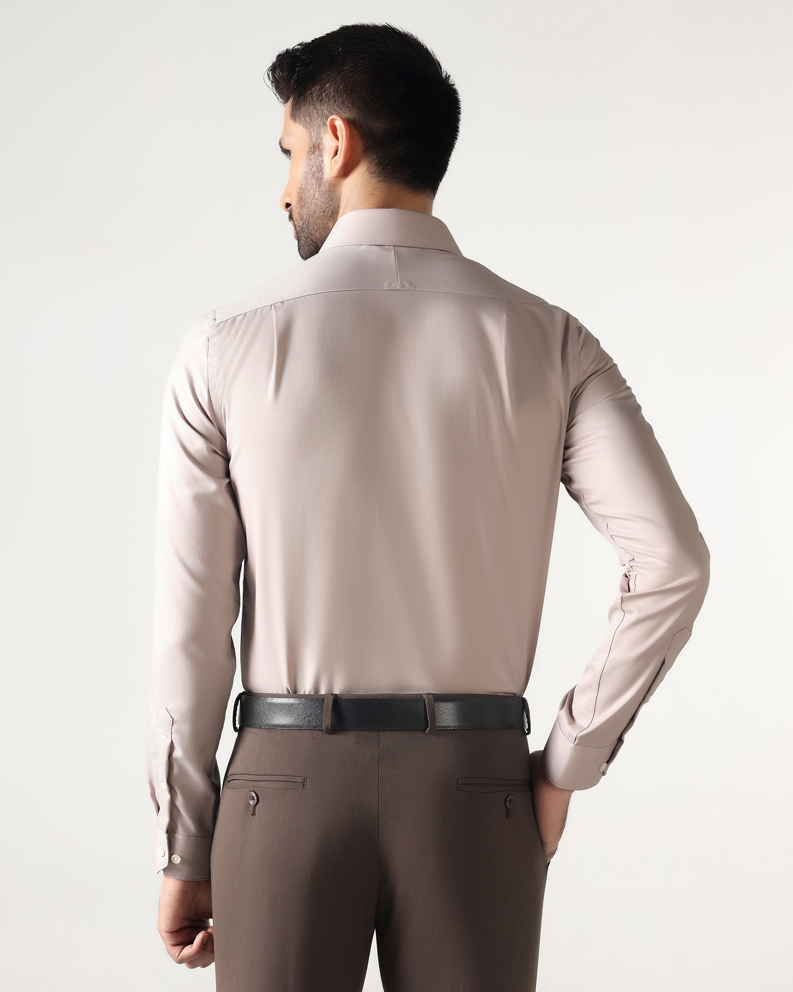 Fawn Non Iron Textured Shirt - P31