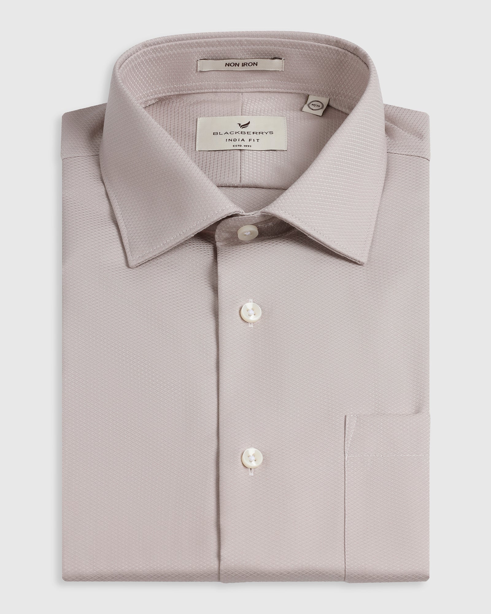 Fawn Non Iron Textured Shirt - P31