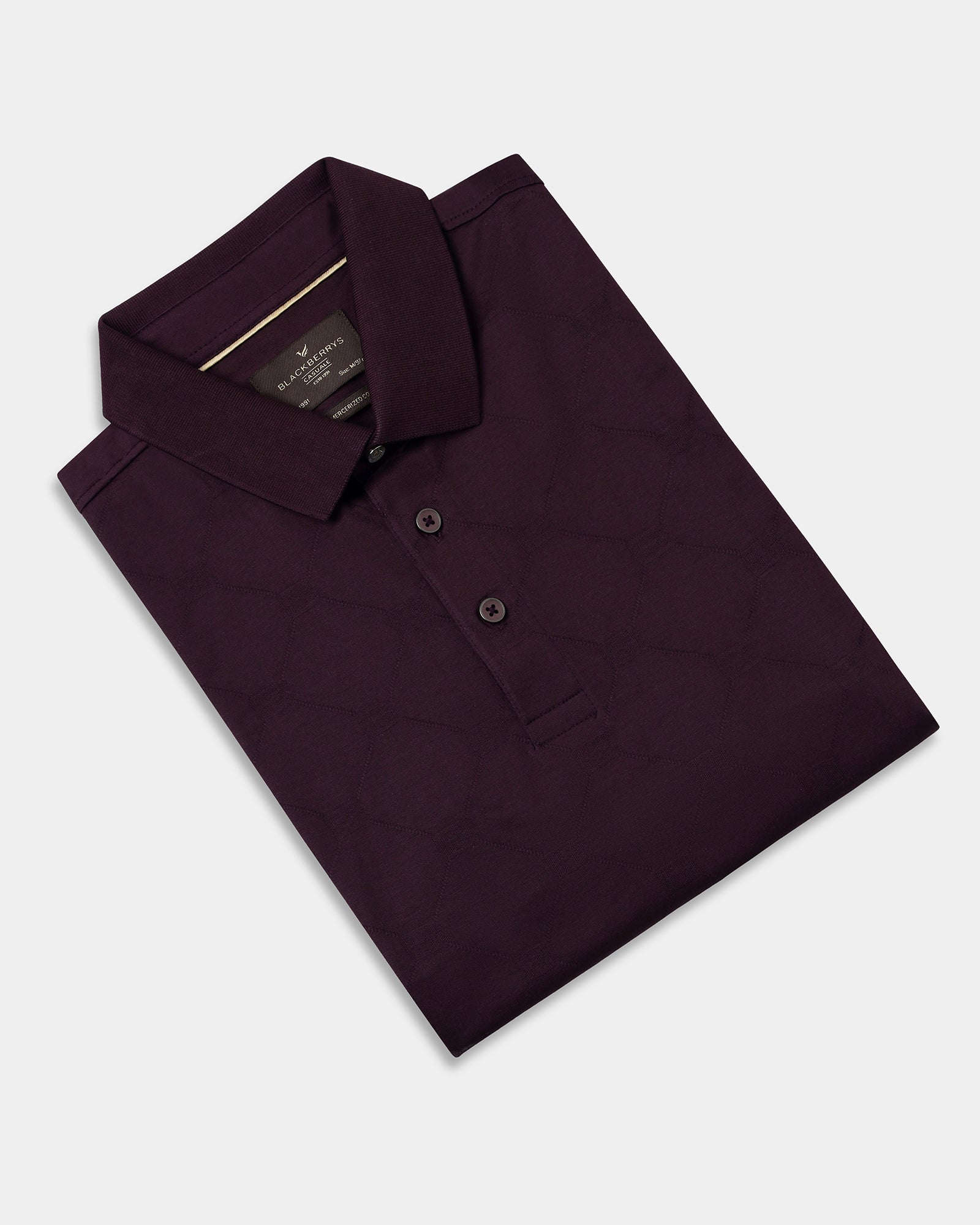 Fig Textured Polo - Full
