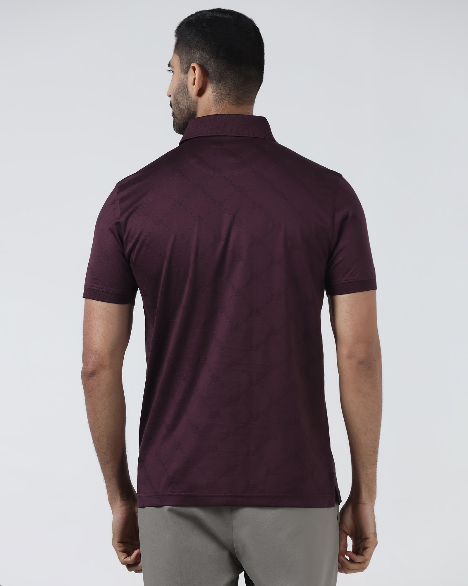 Fig Textured Polo - Full