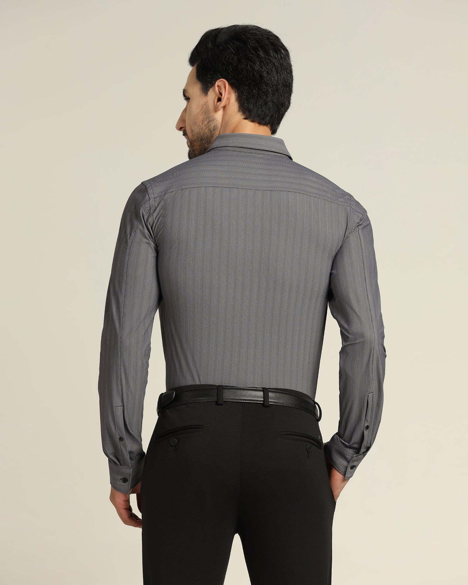Formal Black Solid Shirt - Otto - Blackberrys