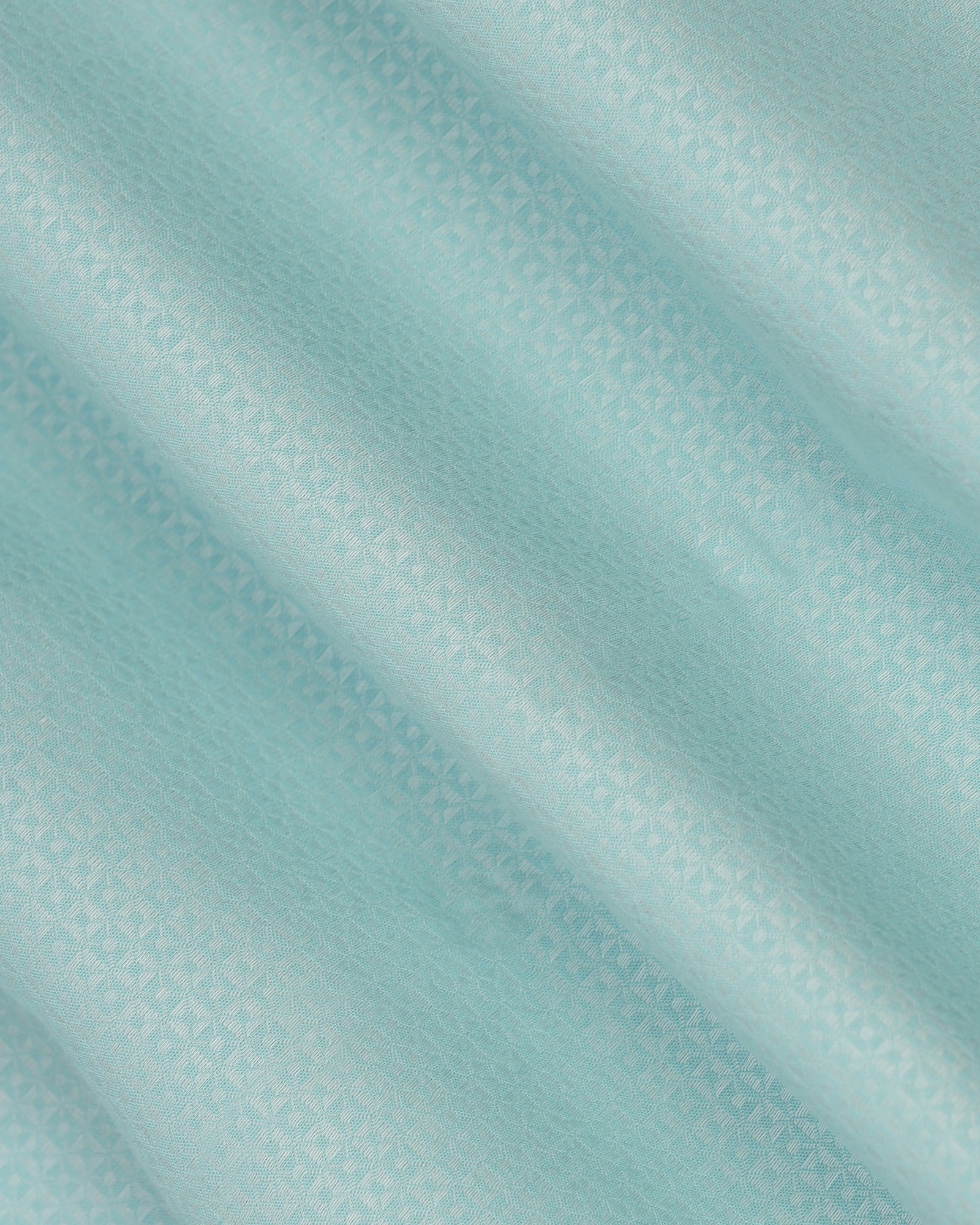 Formal Aqua Textured Shirt - Brick