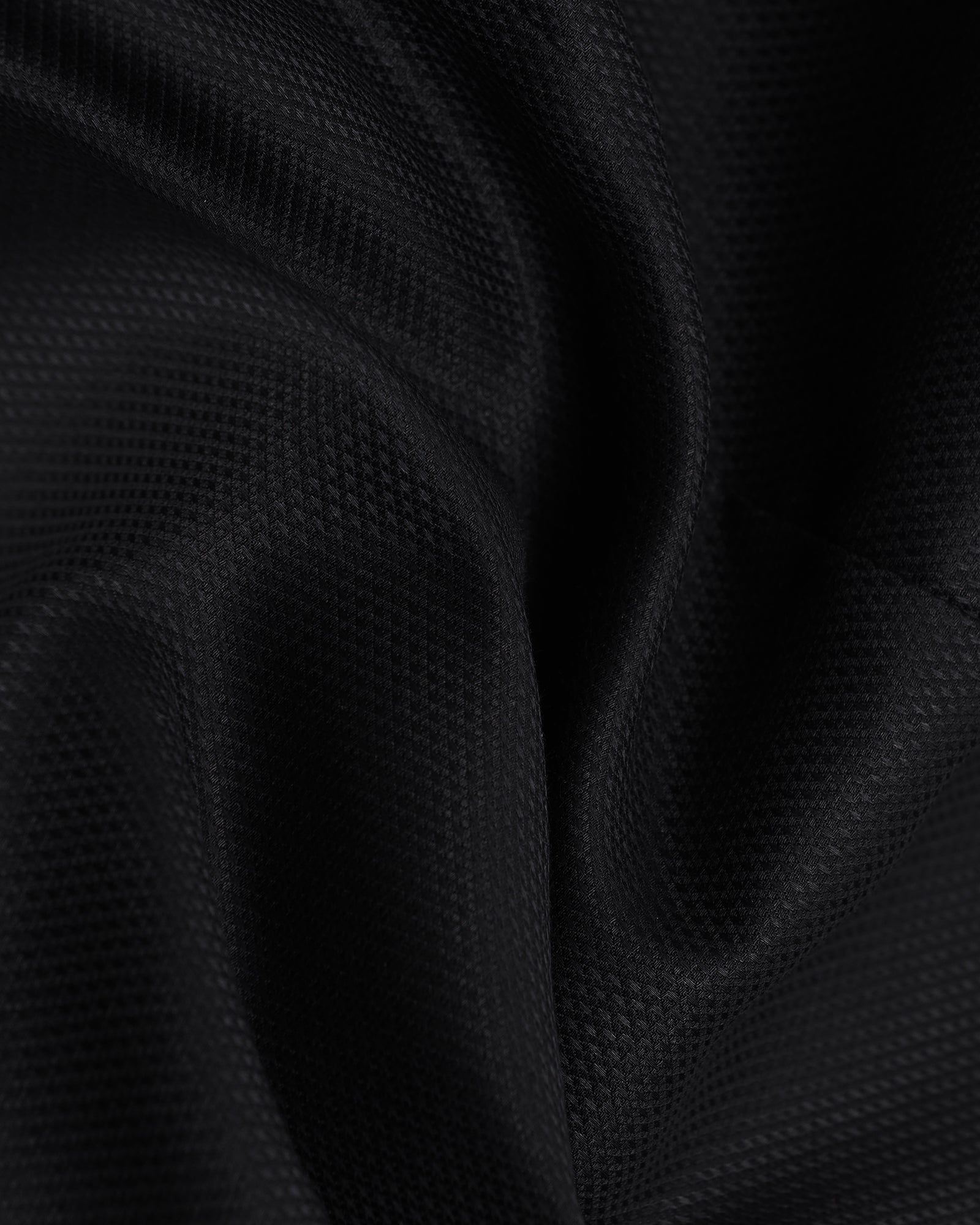 Formal Black Textured Shirt - Evolve