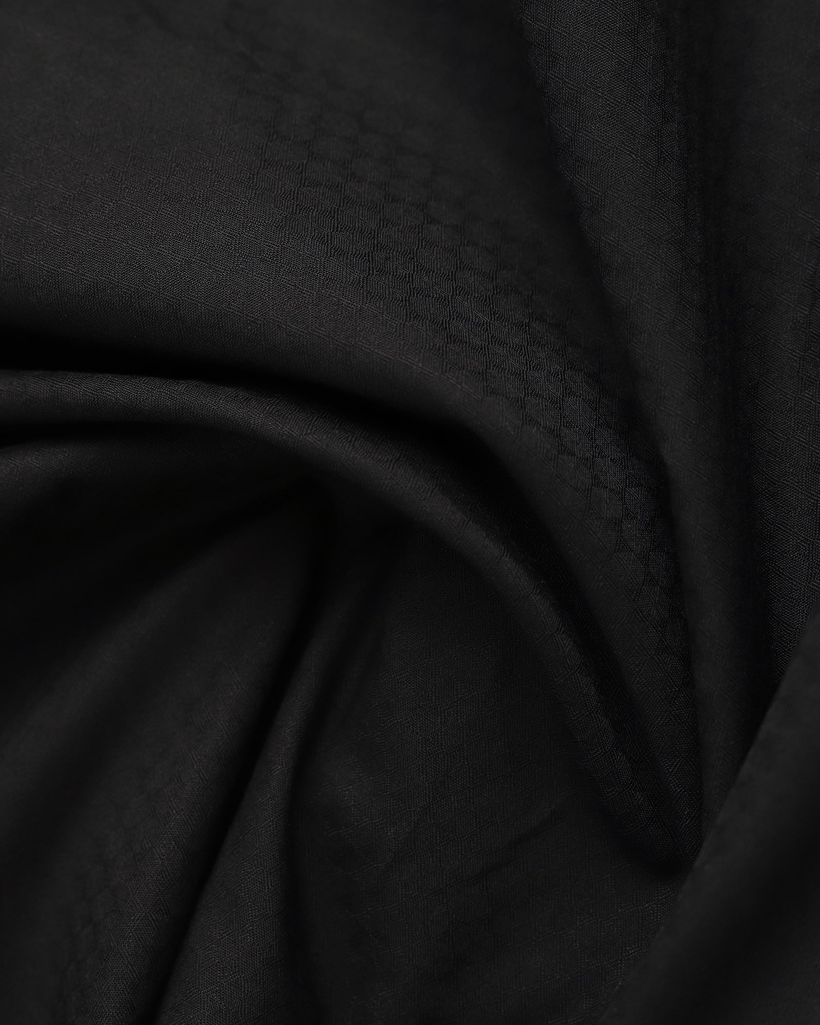 Formal Black Textured Shirt - Rock