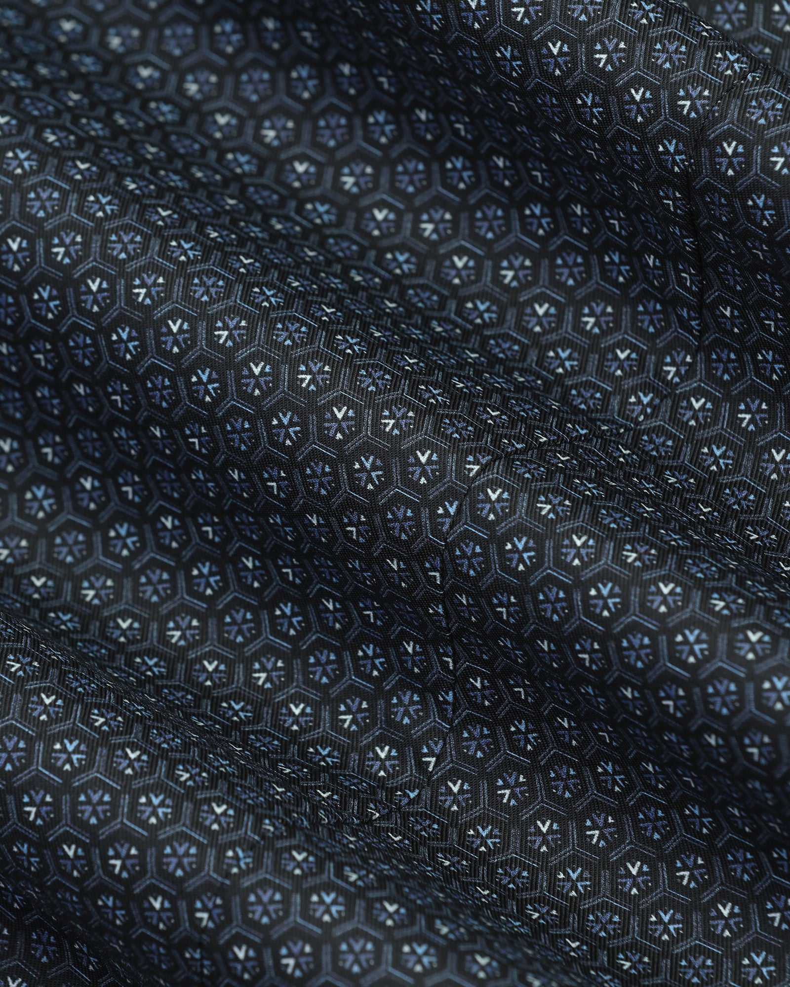 Non Iron Formal Blue Printed Shirt - Valor