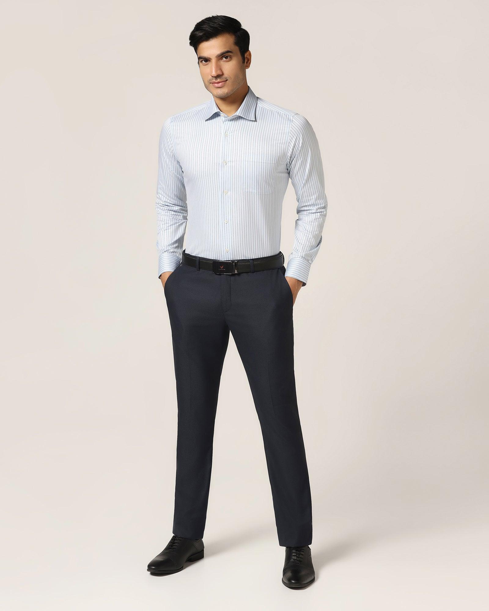 Formal Blue Stripe Shirt - Avian - Blackberrys