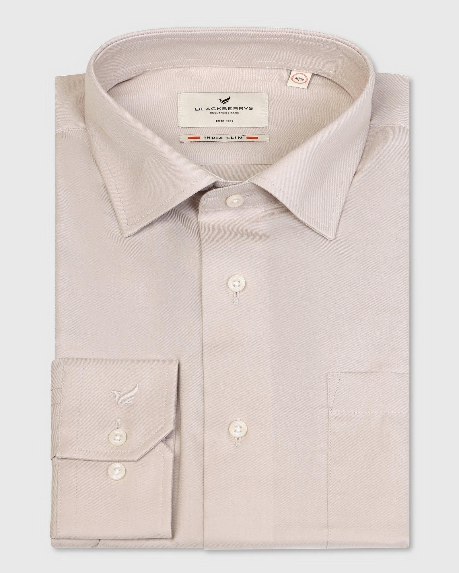 Formal Clay Solid Shirt - Otto - Blackberrys
