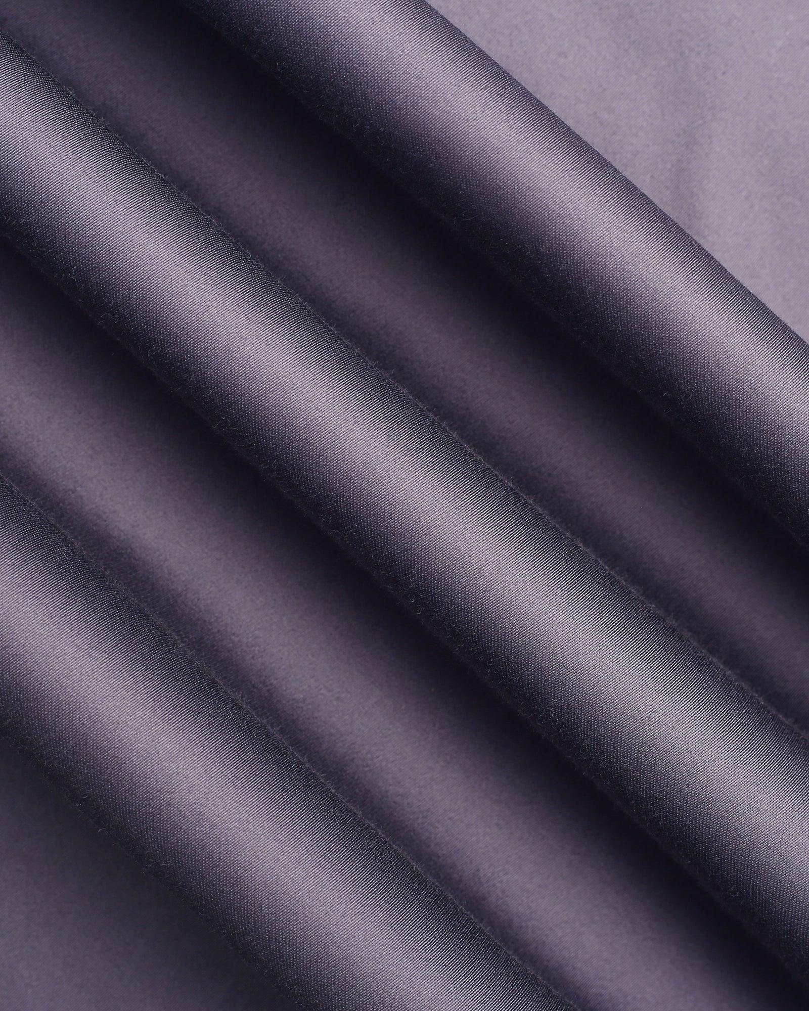 Non Iron Formal Dark Purple Solid Shirt - Rolf