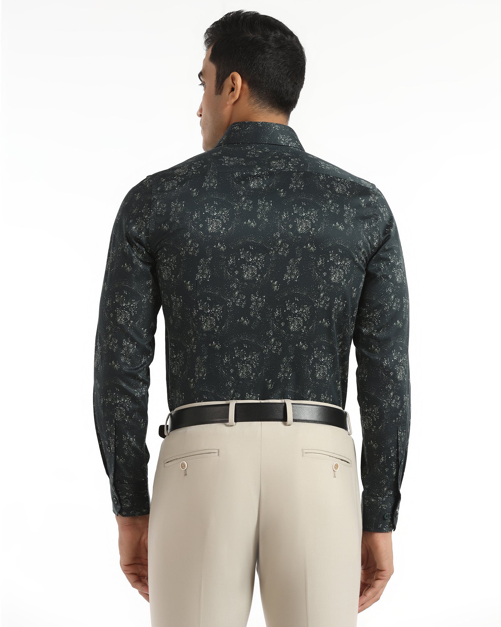 Formal Green Printed Shirt - Tyson