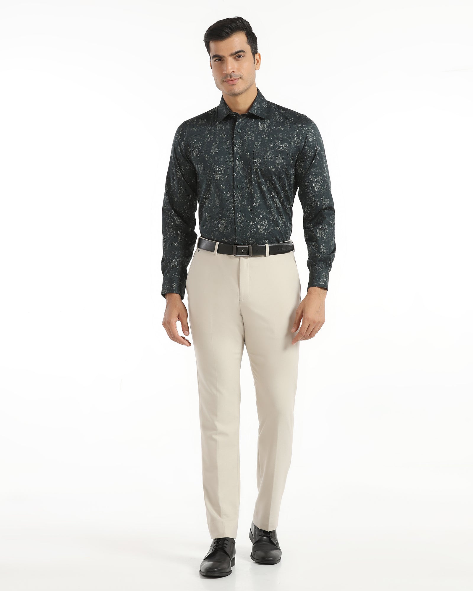 Formal Green Printed Shirt - Tyson