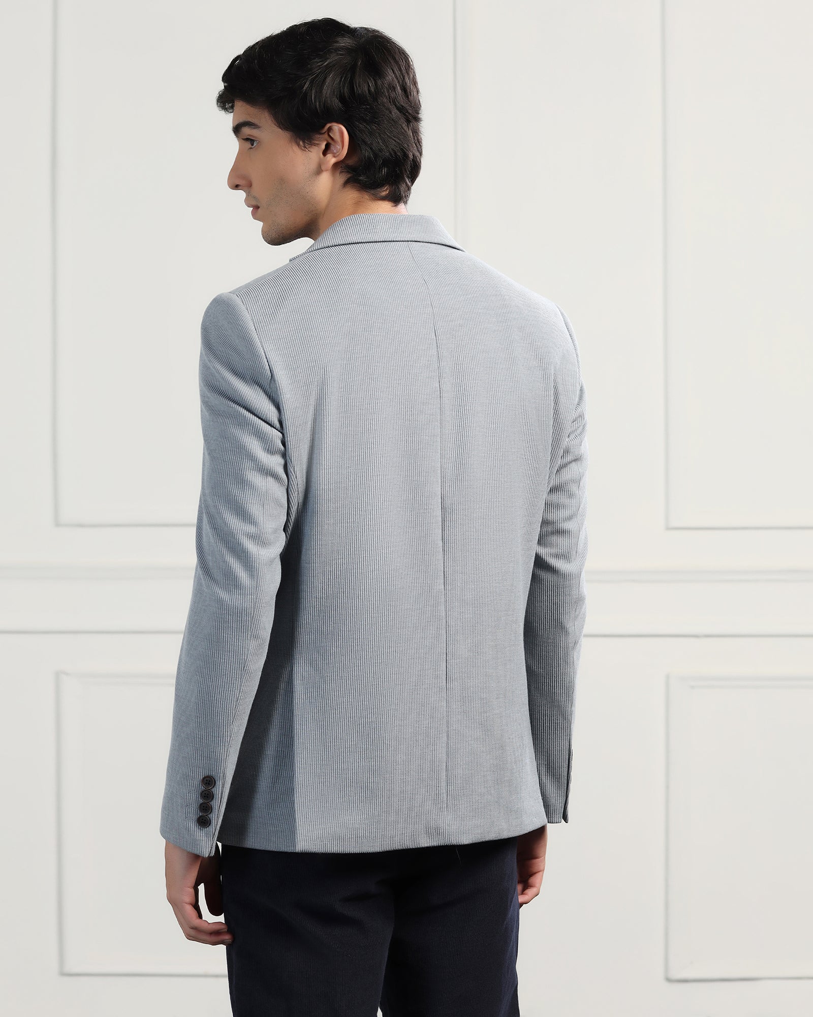 Formal Grey Stripe Blazer - Nios