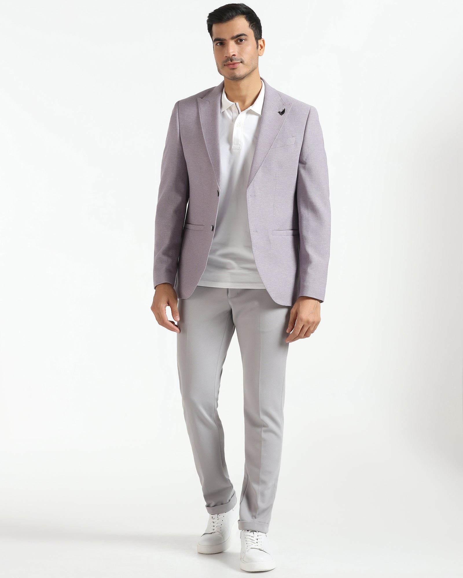 Formal Grey Textured Blazer - Aramis