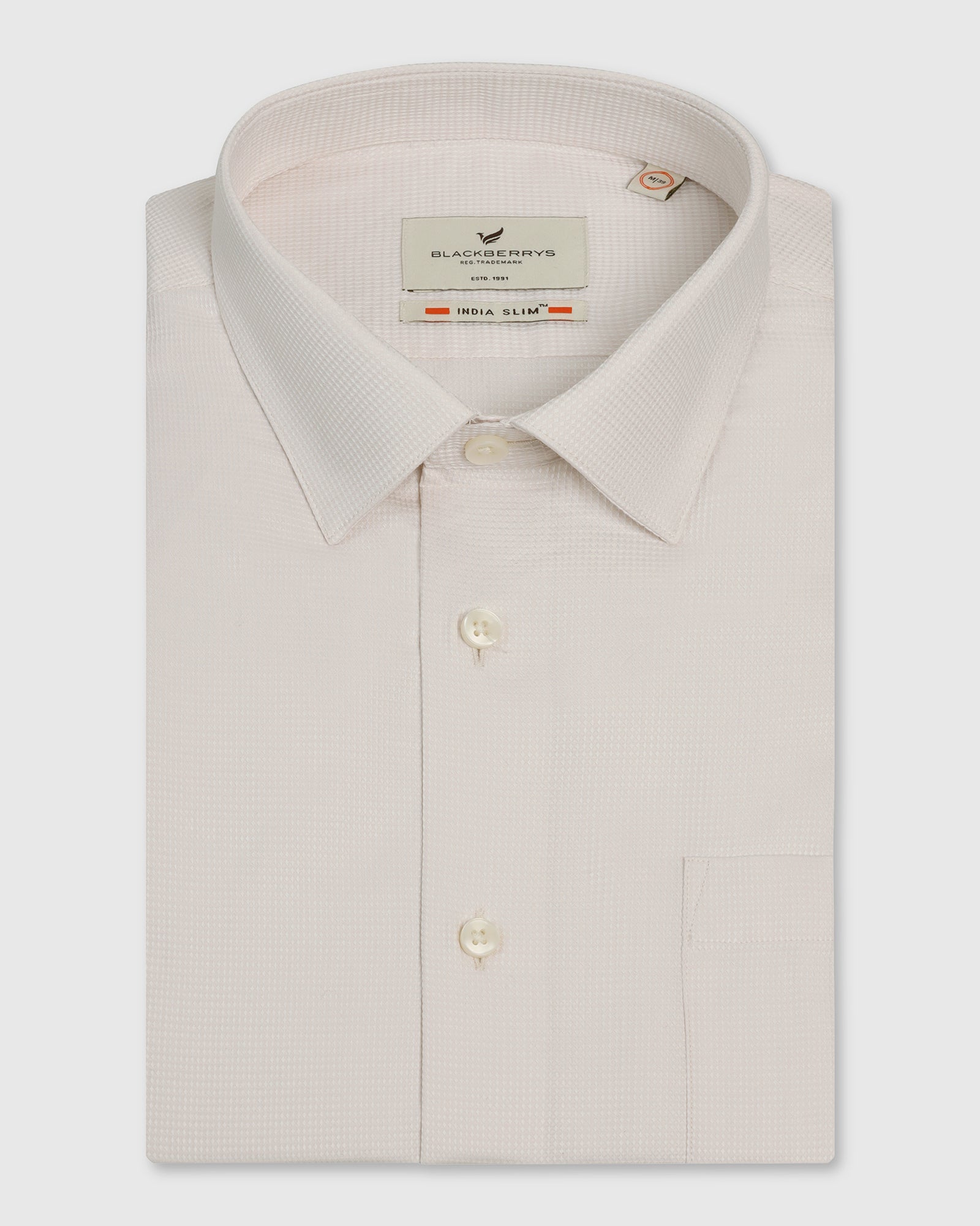 Formal Half Sleeve Yellow Textured Shirt - Pace