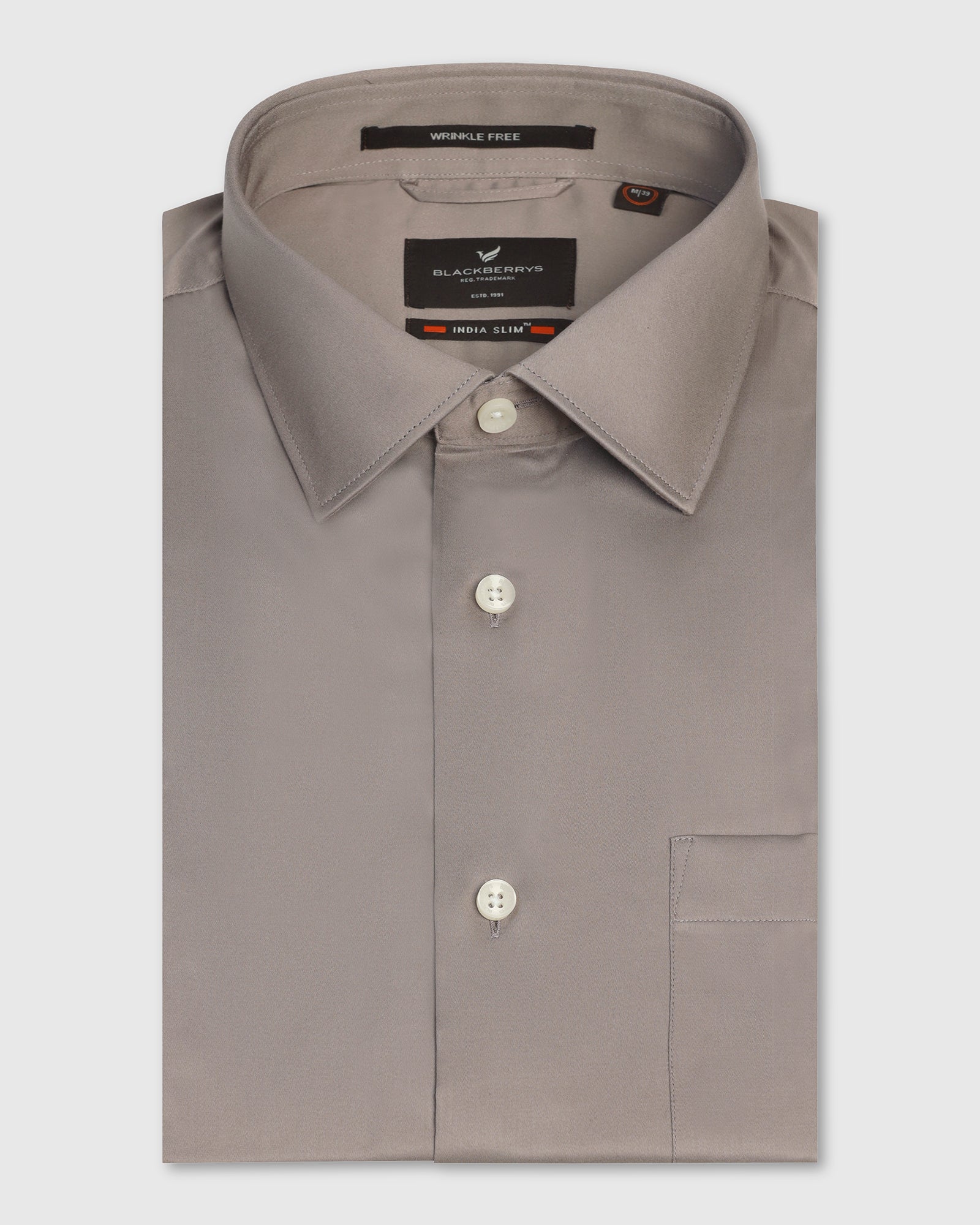Non Iron Formal Khaki Solid Shirt - Georgia