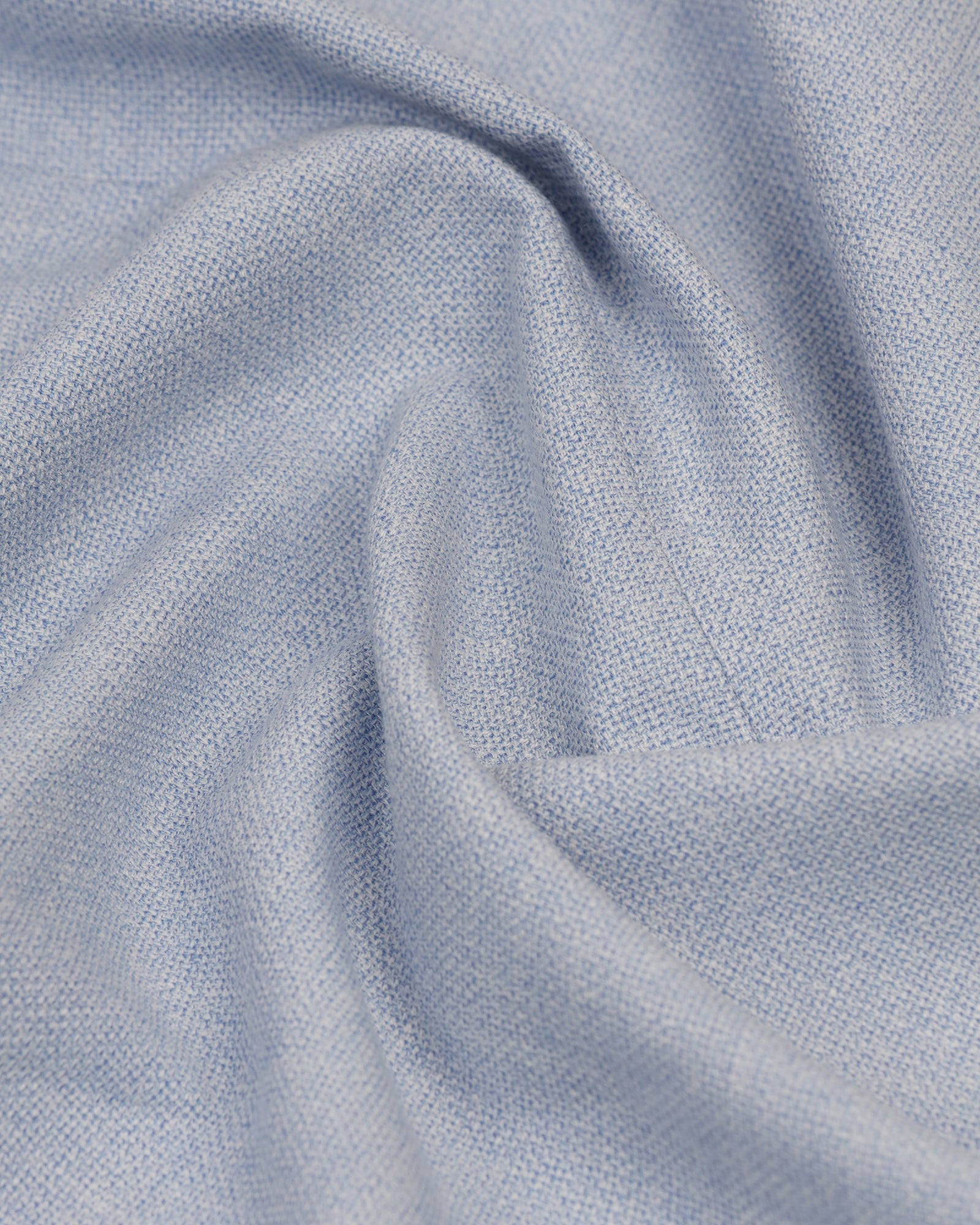 Formal Light Blue Textured Blazer - Blanc