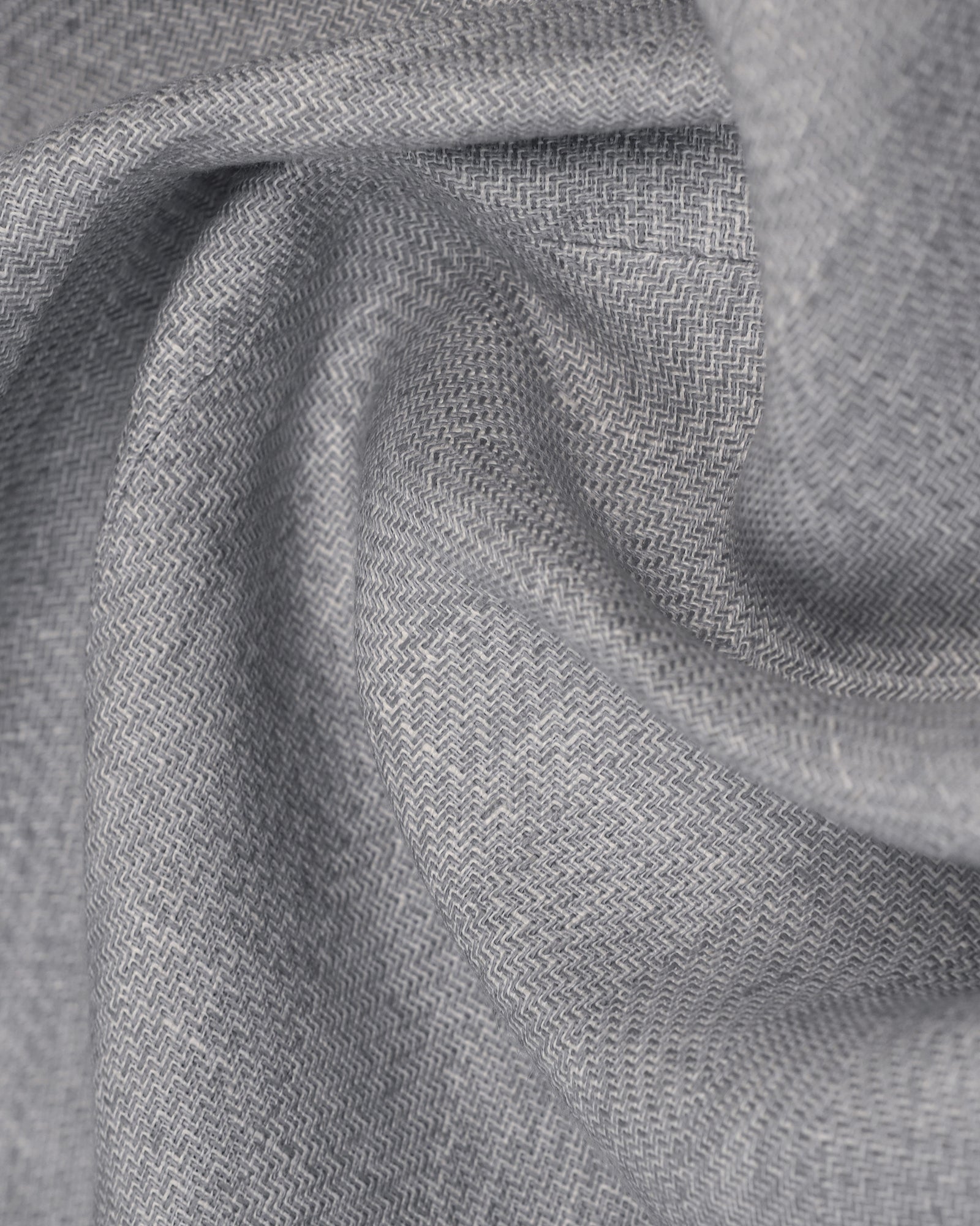 Linen Formal Light Grey Textured Blazer - Nero