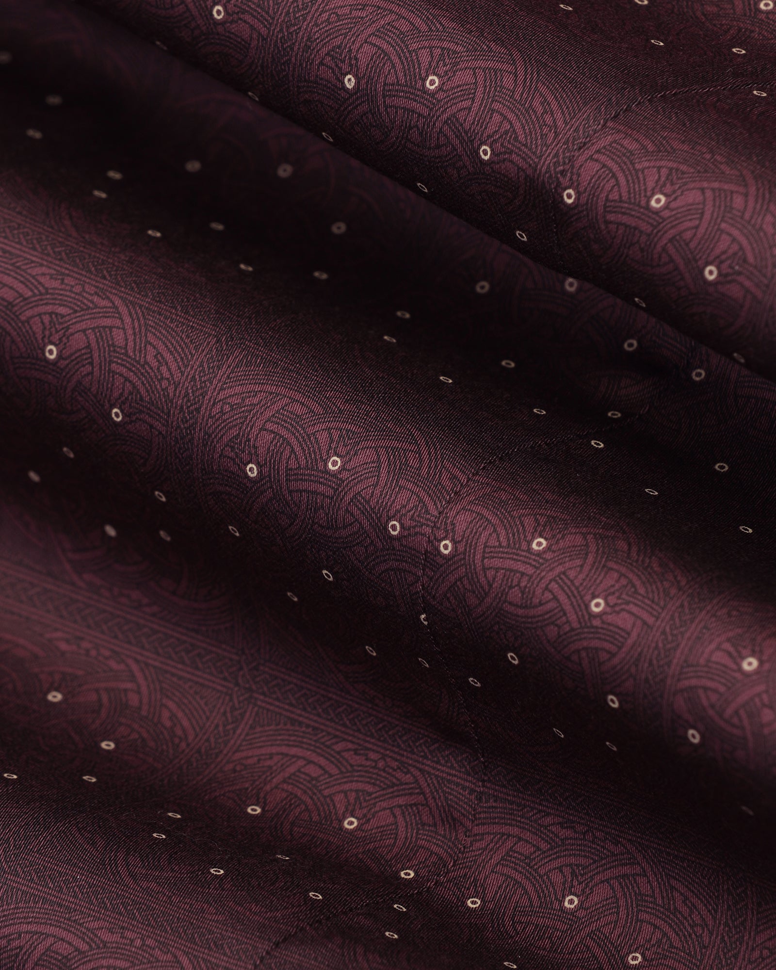 Formal Maroon Printed Shirt - Crust