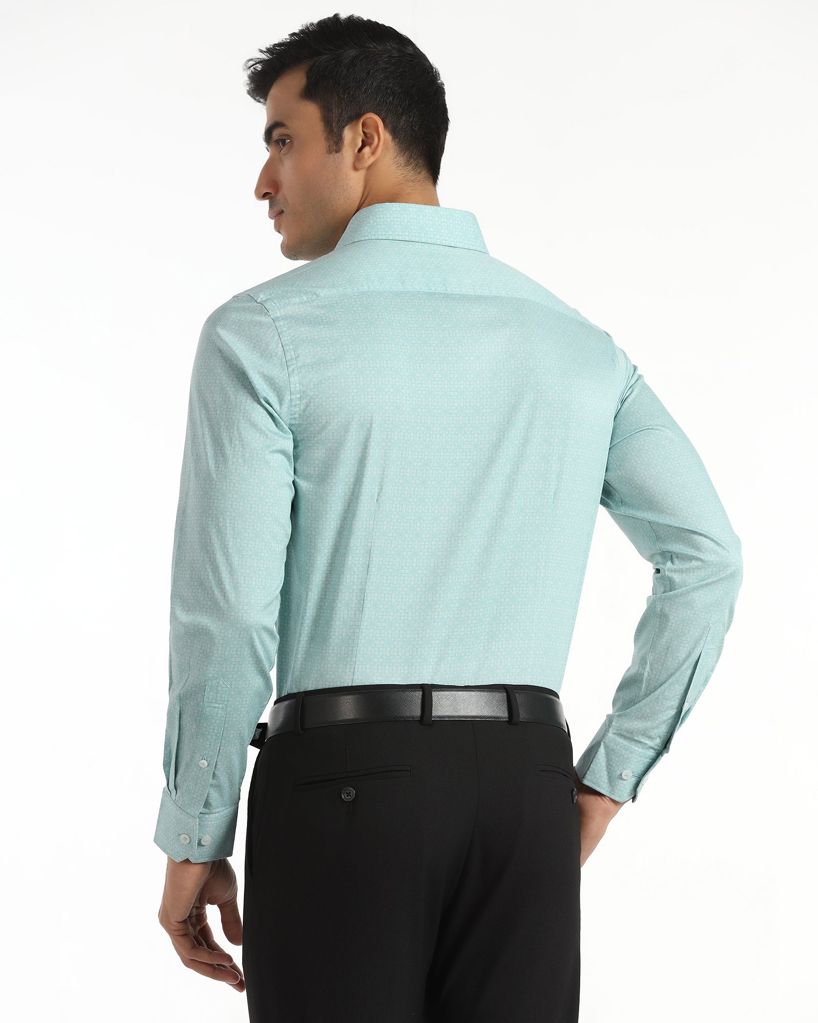 Formal Mint Printed Shirt - Hydron