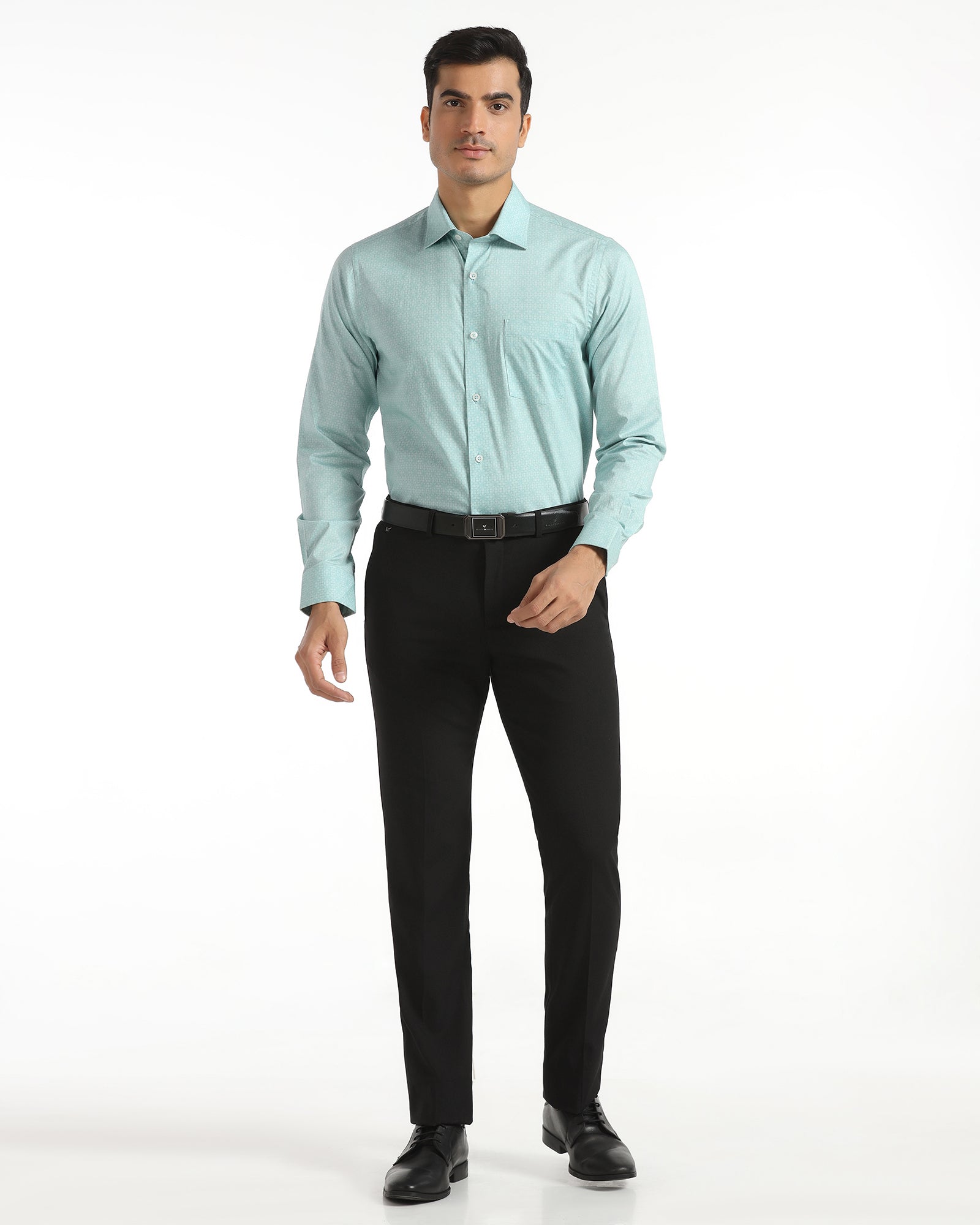 Formal Mint Printed Shirt - Hydron