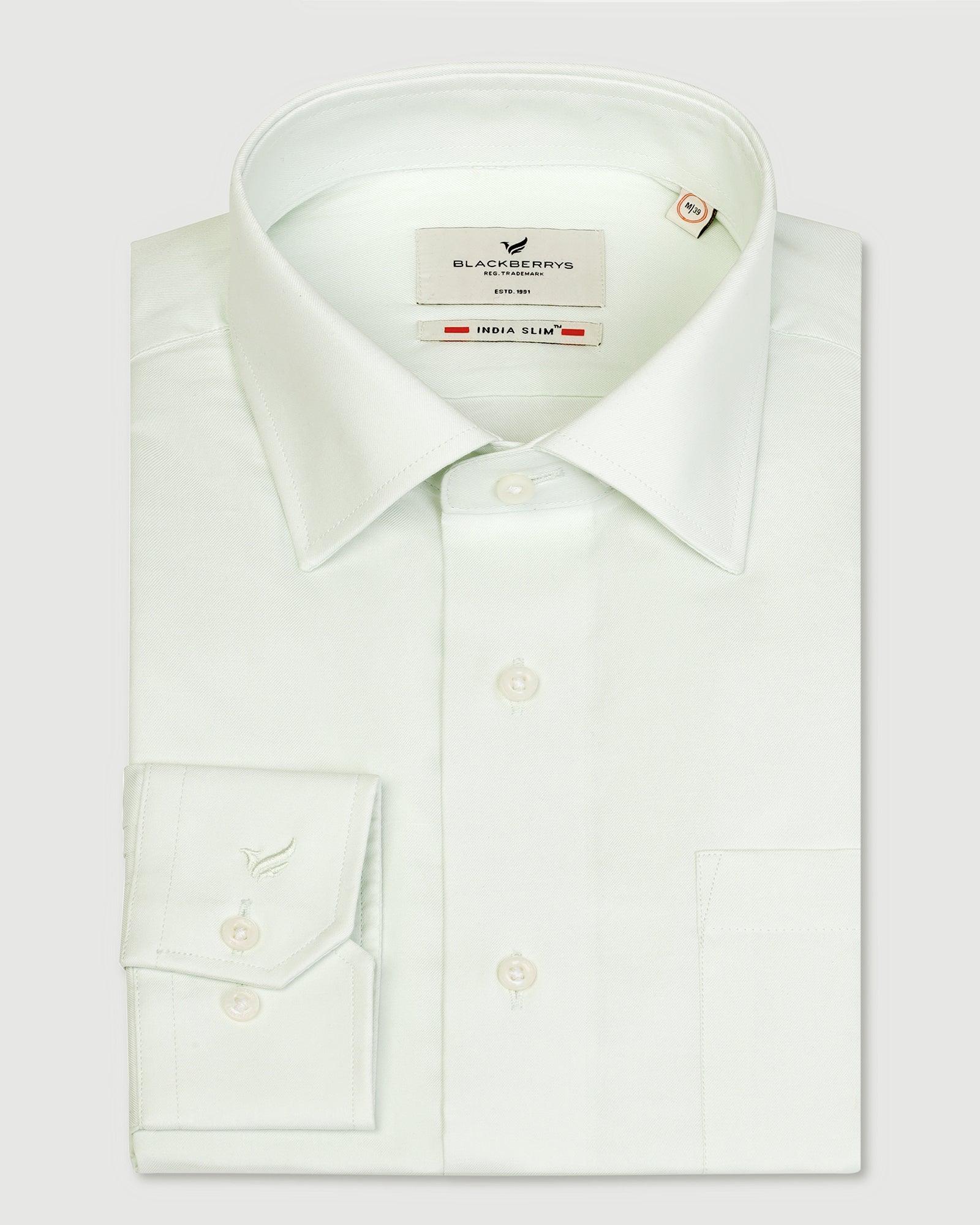 Formal Mint Solid Shirt - Otto - Blackberrys