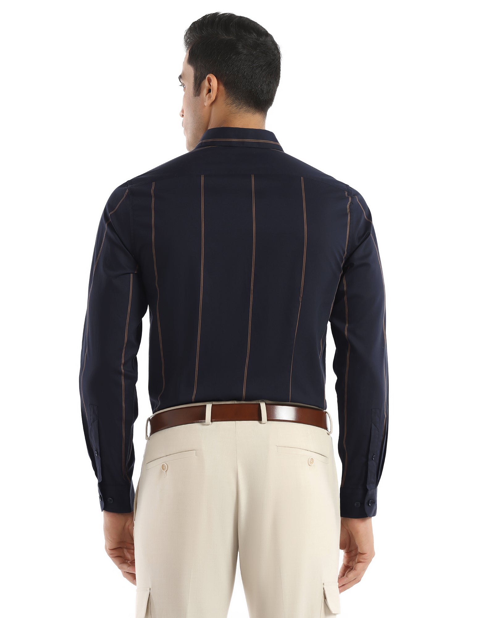 Formal Navy Stripe Shirt - Swing