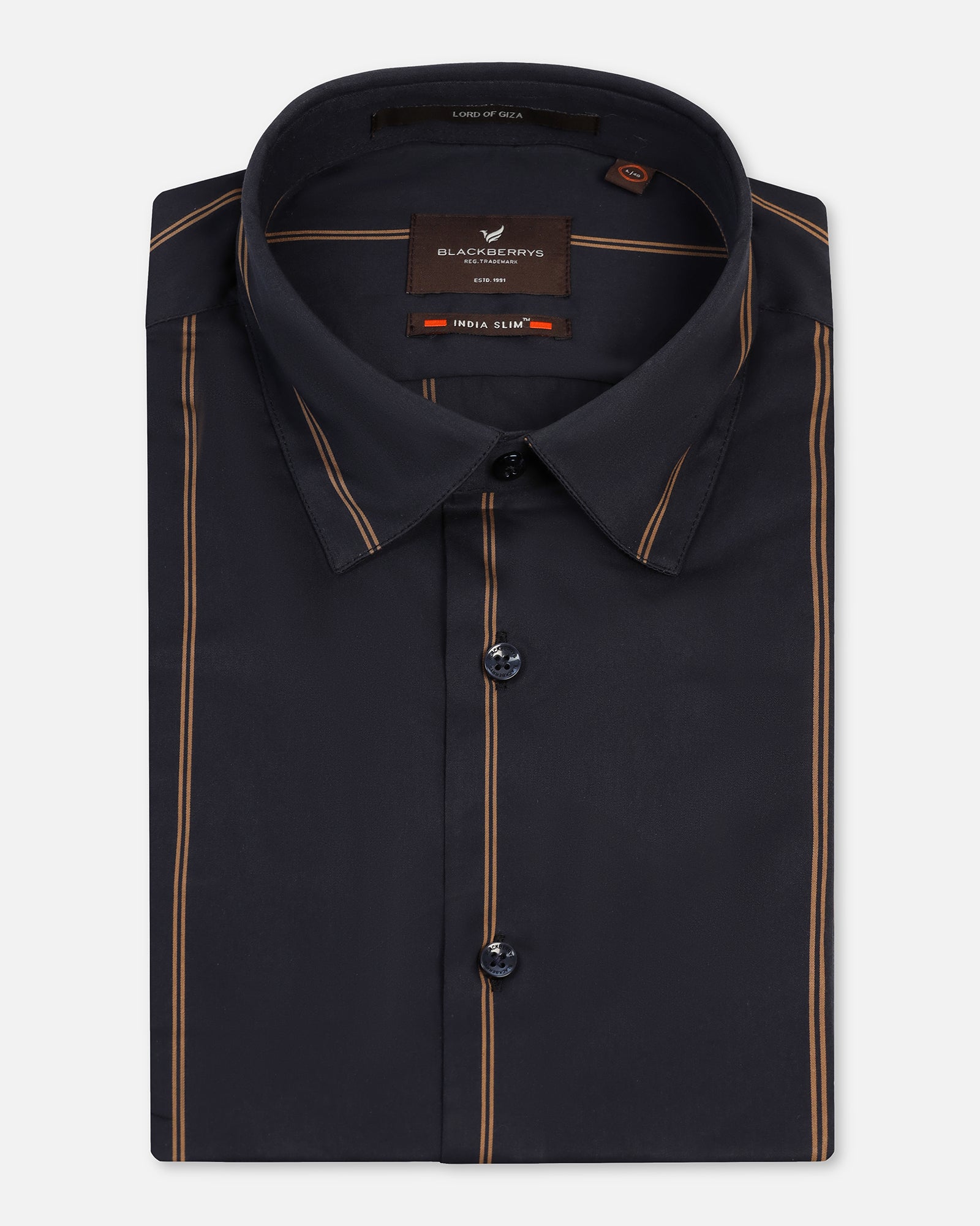 Formal Navy Stripe Shirt - Swing
