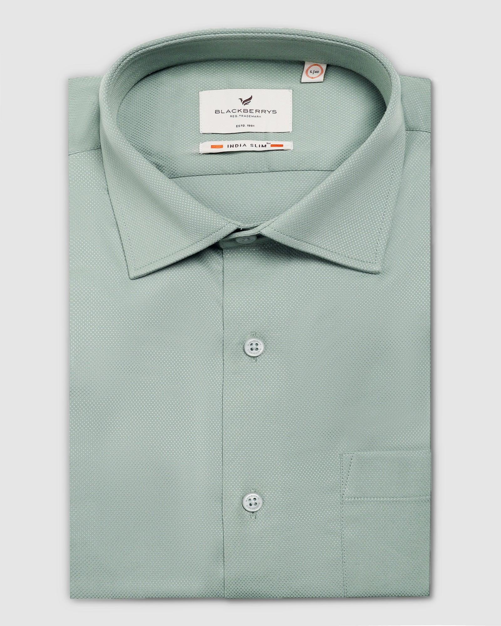 Temp Tech Formal Olive Textured Shirt - Soy