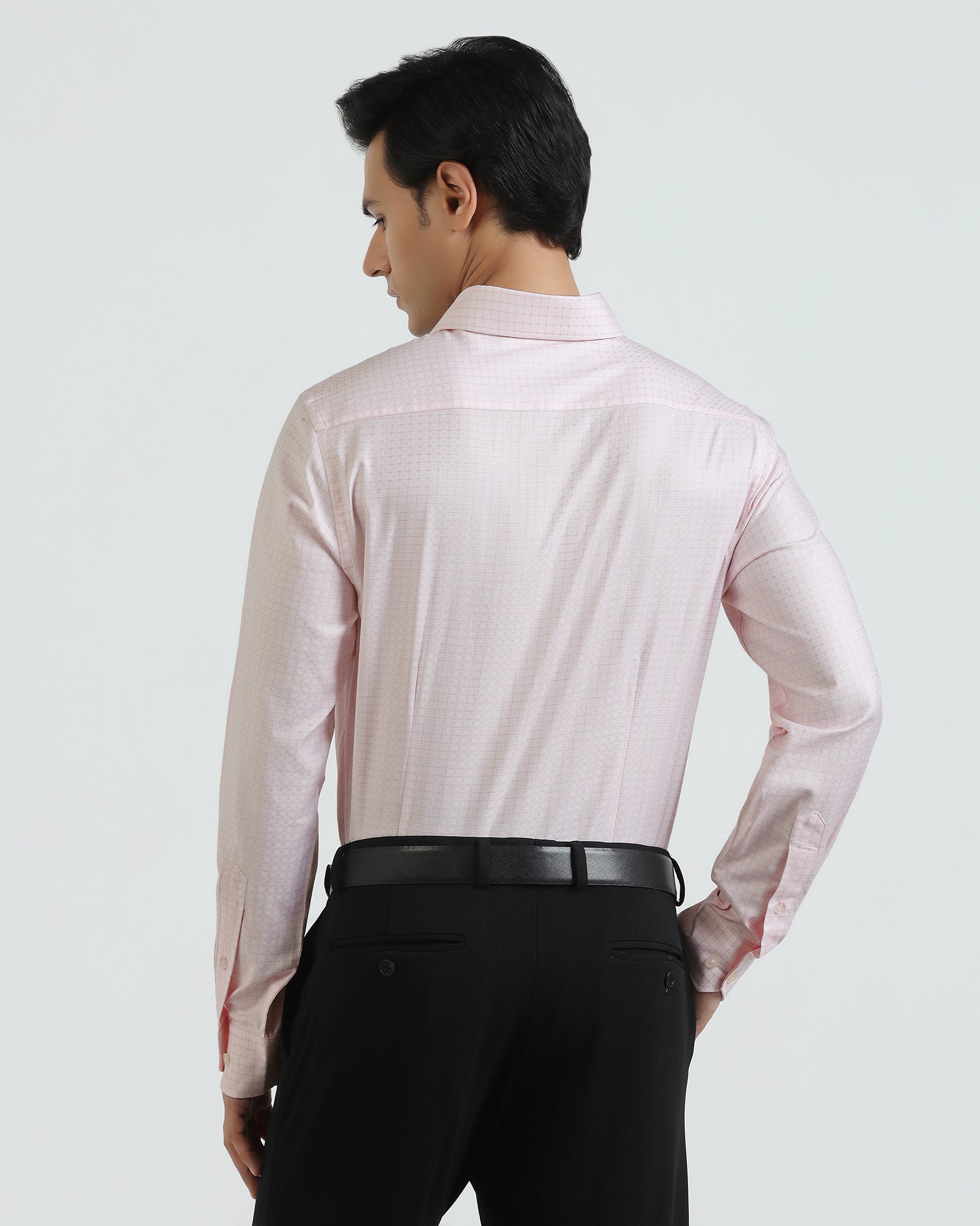 Formal Pink Check Shirt - Cosmic