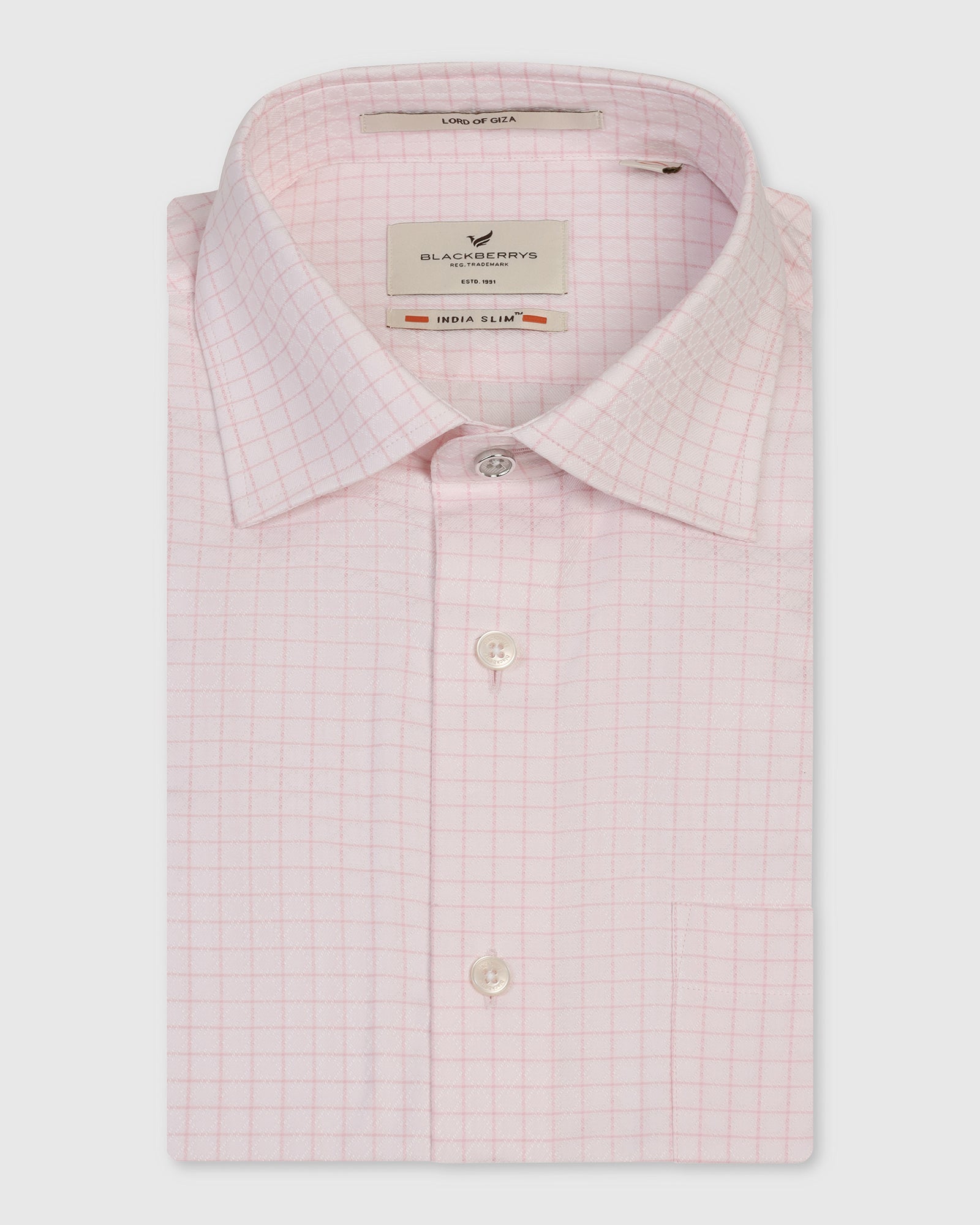Formal Pink Check Shirt - Cosmic