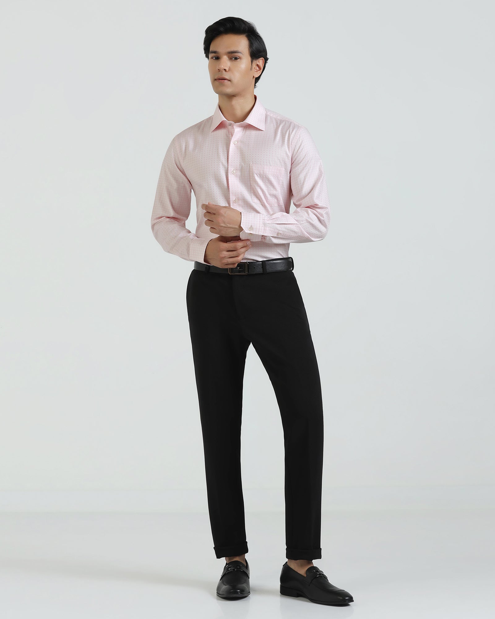 Formal Pink Check Shirt - Cosmic