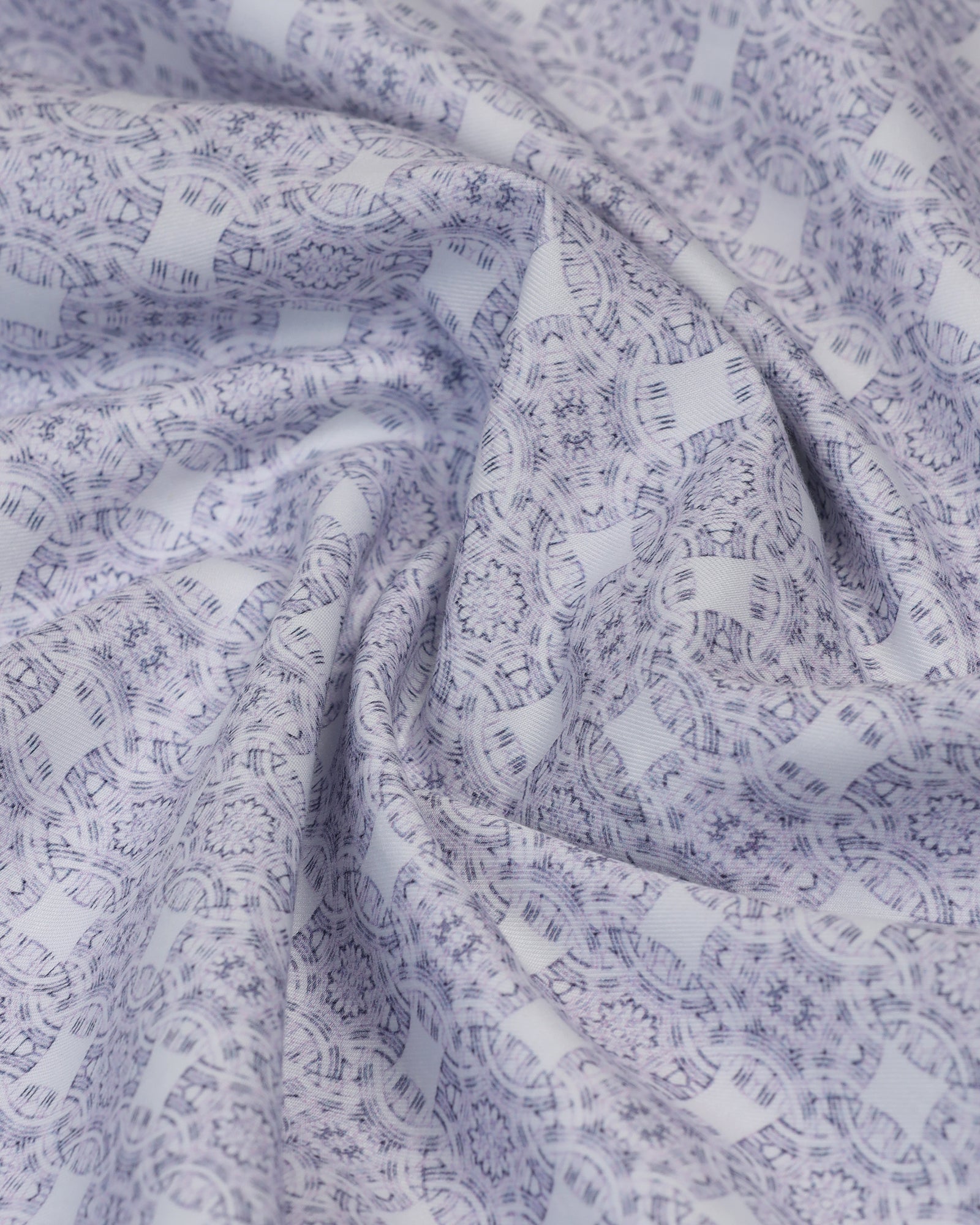 Formal Plum Printed Shirt - Drum