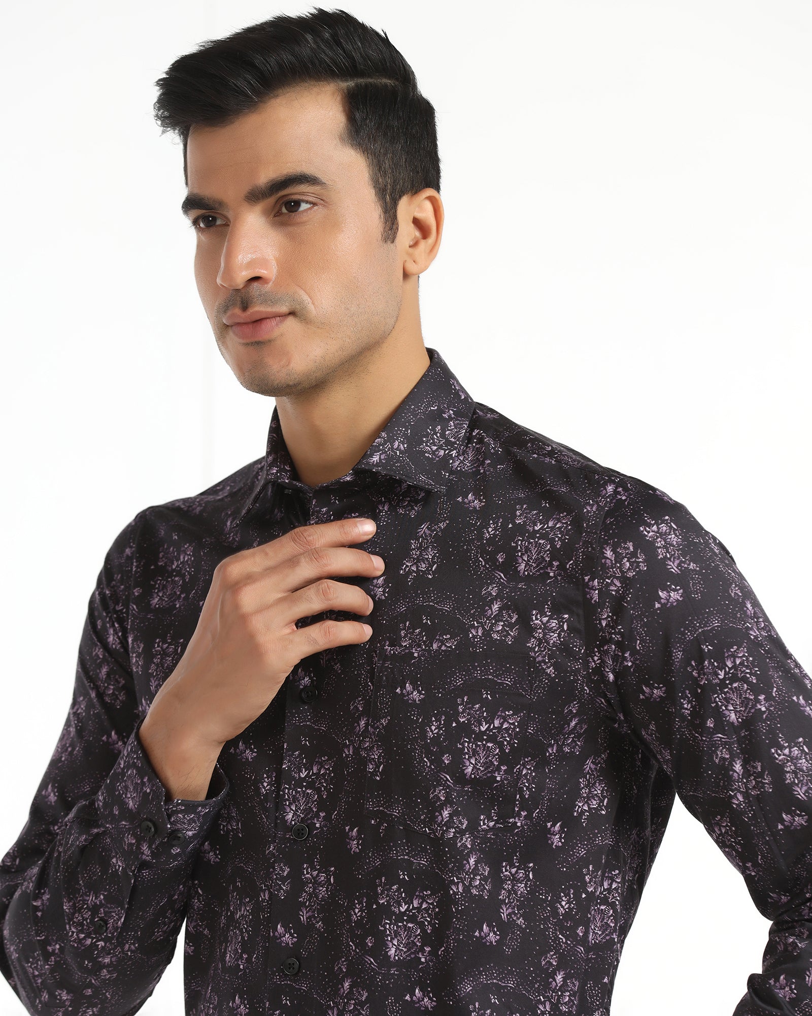 Formal Purple Printed Shirt - Tyson