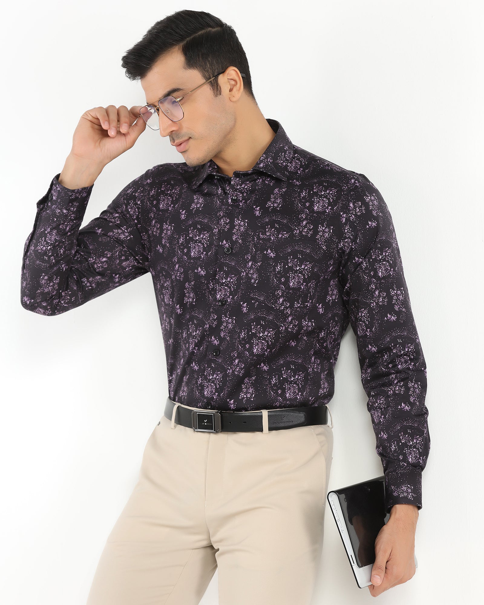 Formal Purple Printed Shirt - Tyson