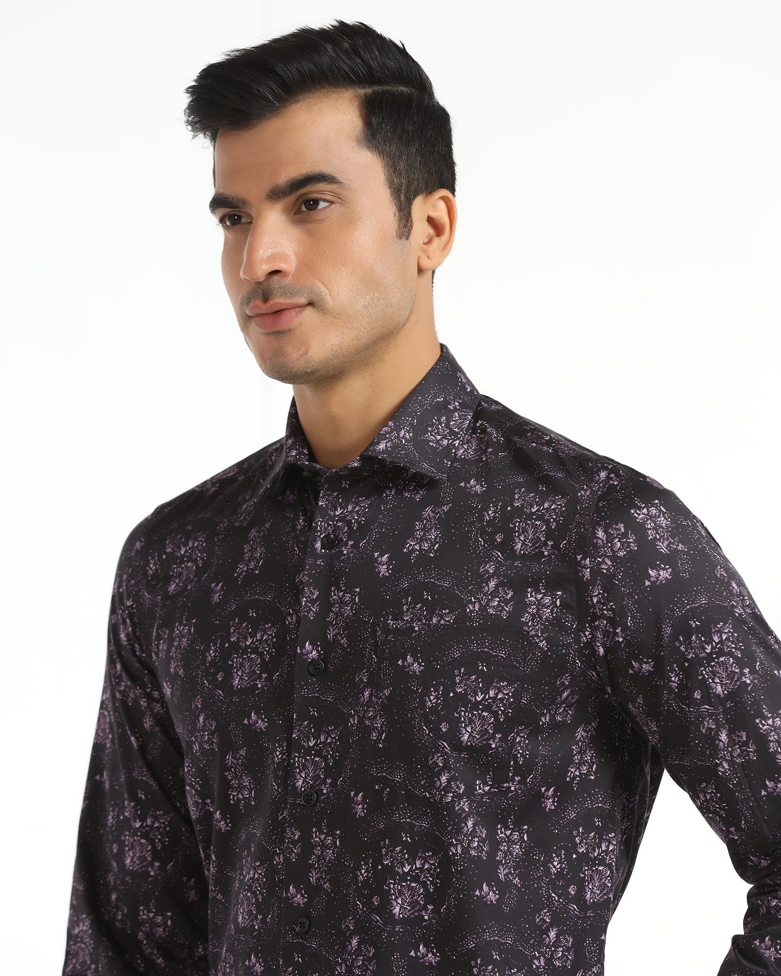 Formal Purple Printed Shirt - Tyson