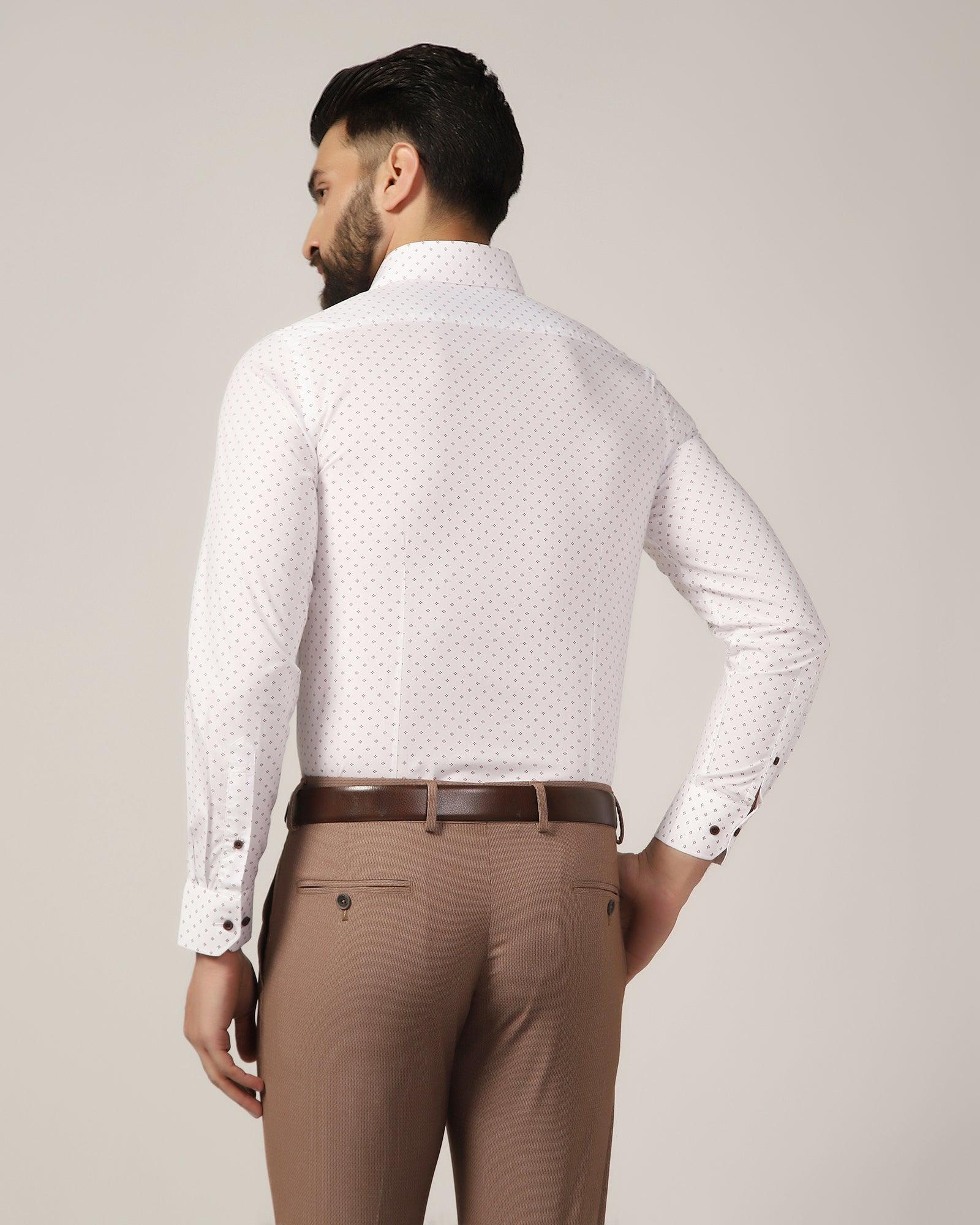 Formal Red Printed Shirt - Sing - Blackberrys