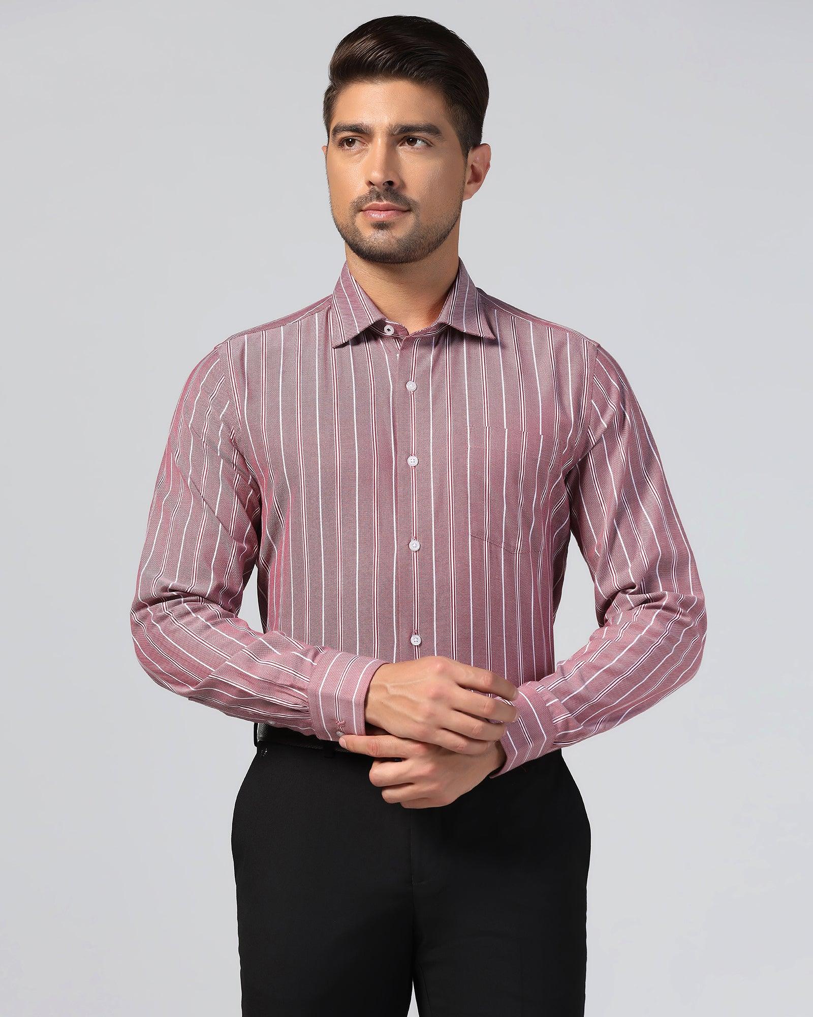 Temp Tech Formal Red Stripe Shirt - Miller