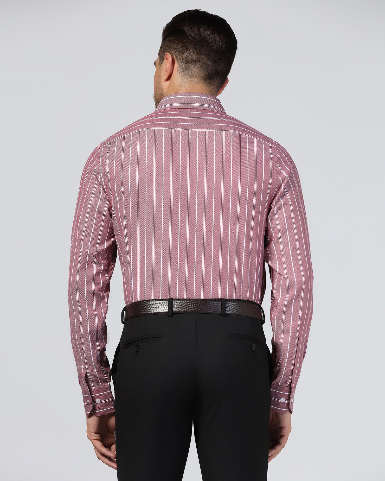 Temp Tech Formal Red Stripe Shirt - Miller