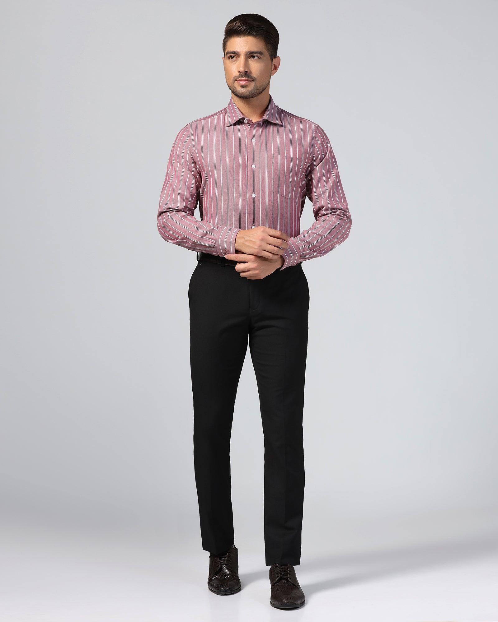 Temp Tech Formal Red Stripe Shirt - Miller