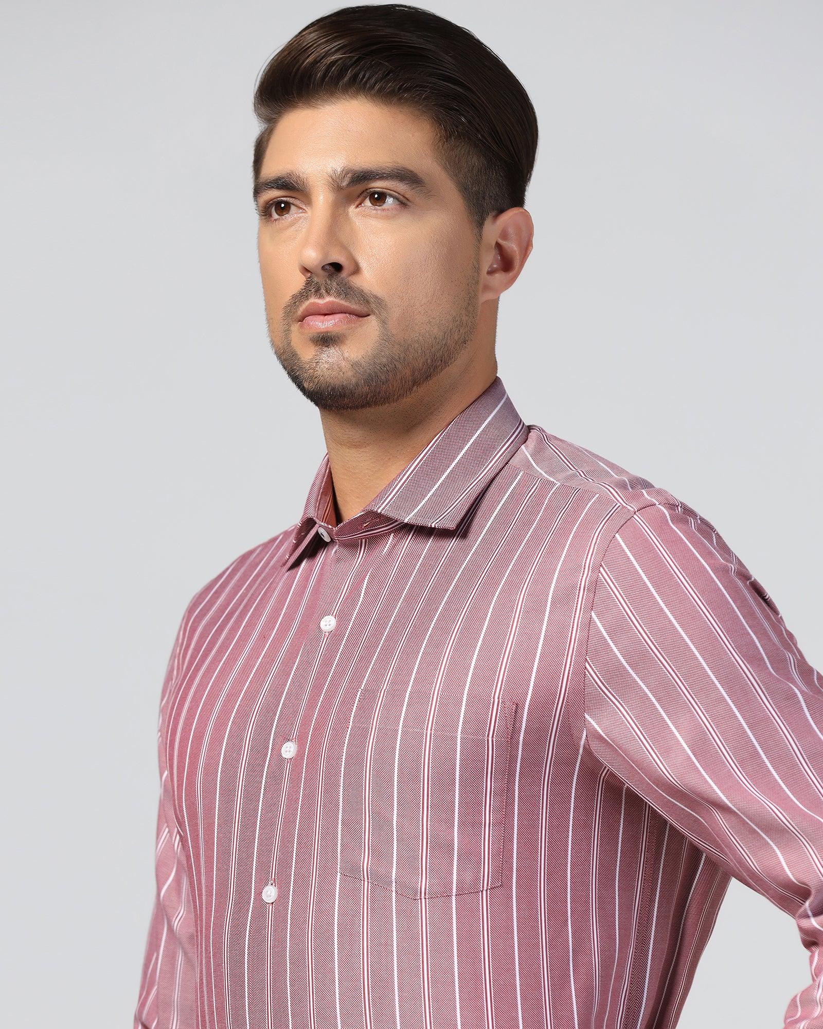 Temp Tech Formal Red Stripe Shirt - Miller