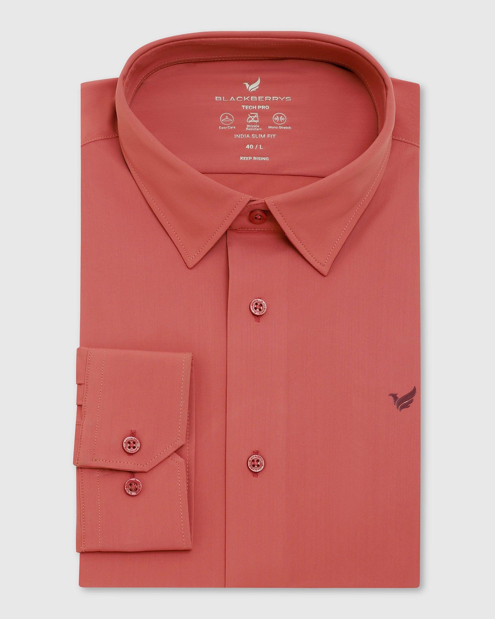 TechPro Formal Shirt In Dusty Pink (Zabka) - Blackberrys