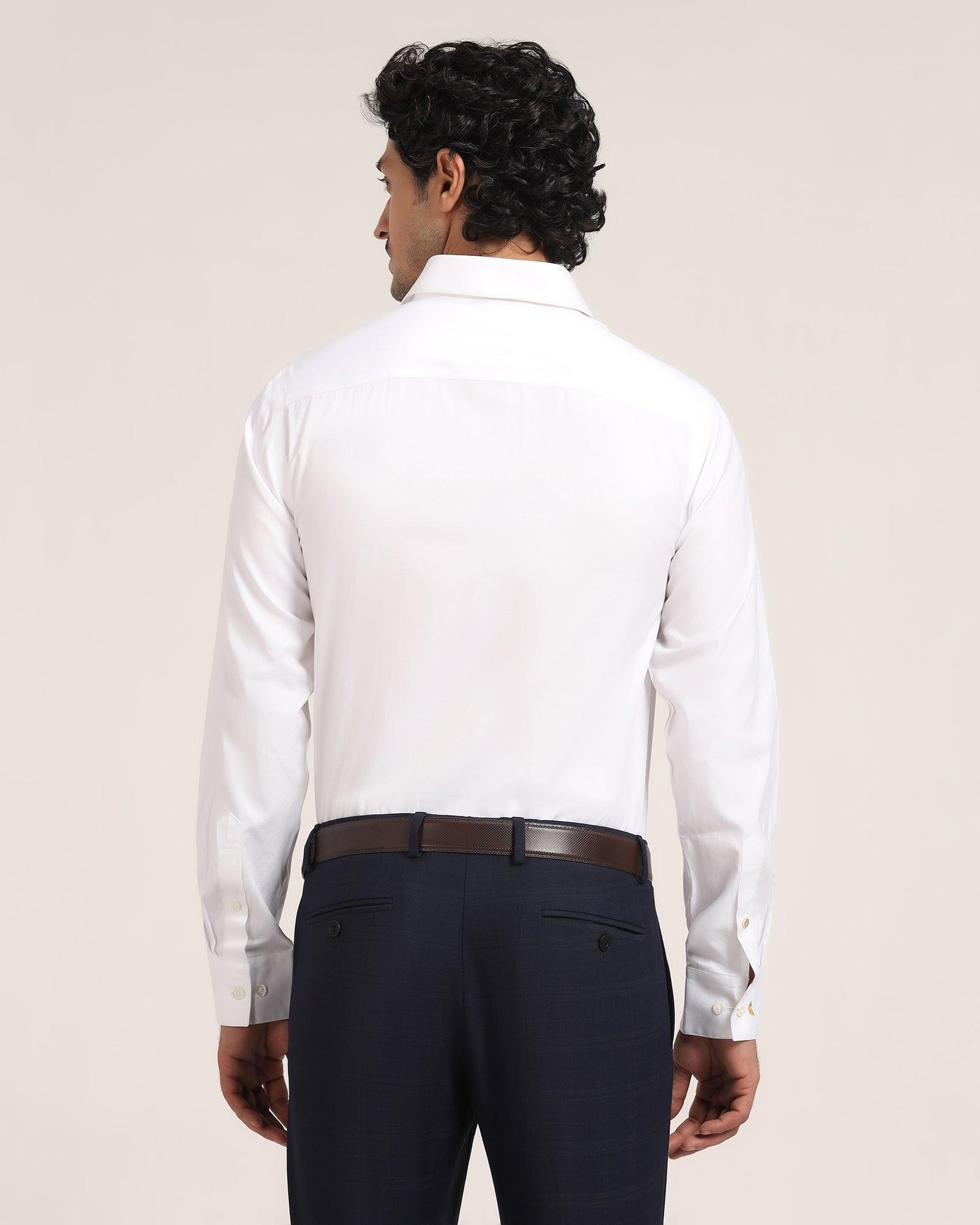 Luxe Formal White Solid Shirt - Wonder - Blackberrys