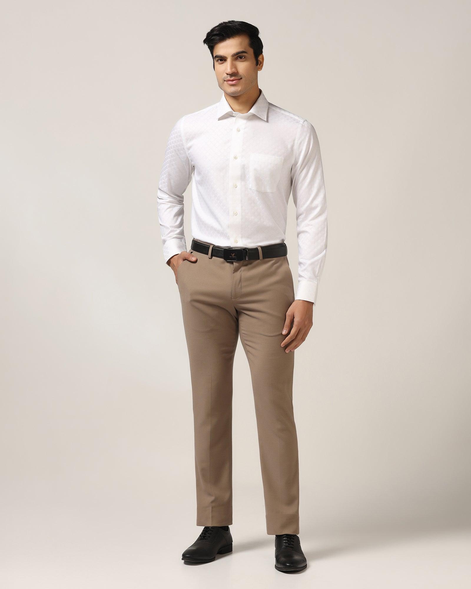 Formal White Printed Shirt - Page - Blackberrys
