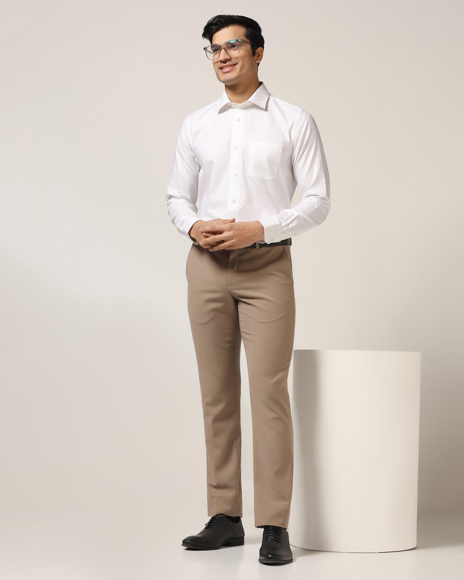 Formal White Printed Shirt - Page - Blackberrys