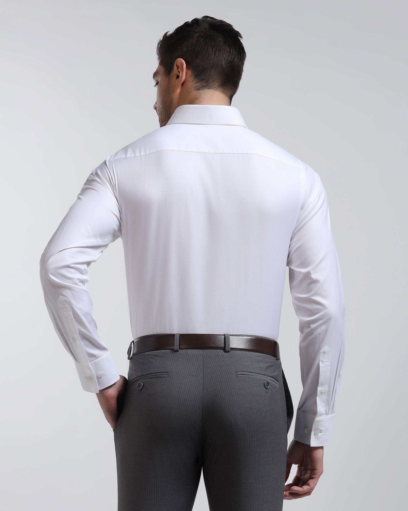 Formal White Stripe Shirt - Jamy - Blackberrys