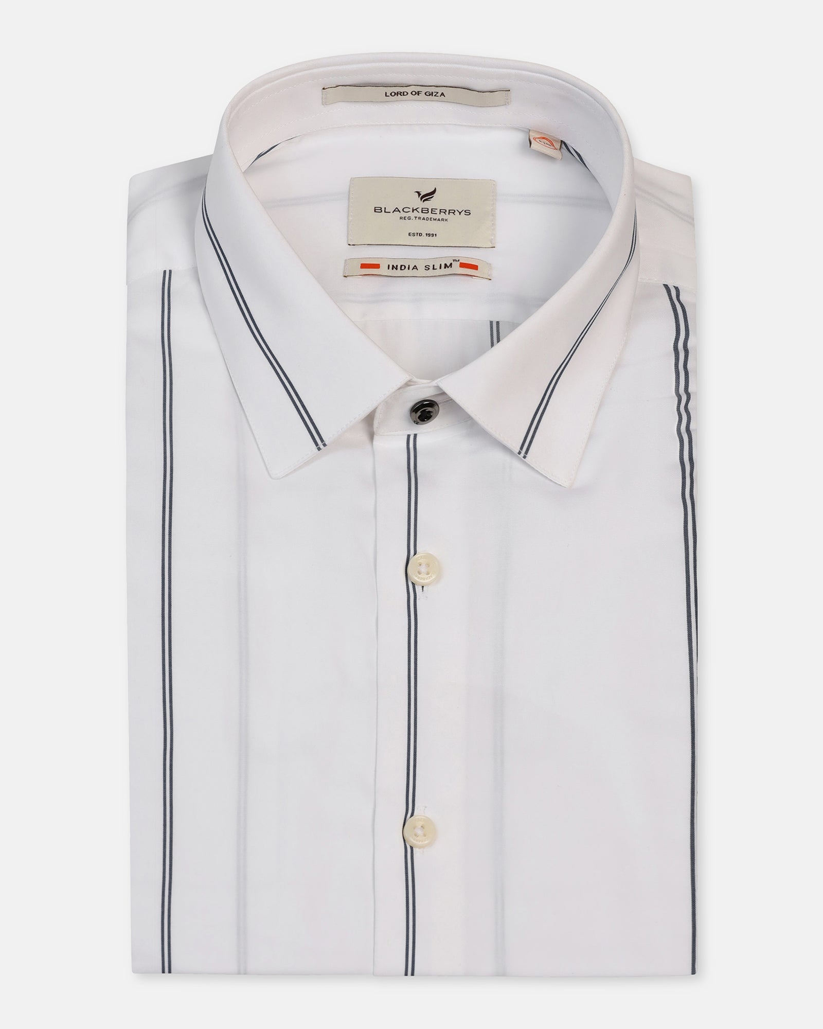 Formal White Stripe Shirt - Swing