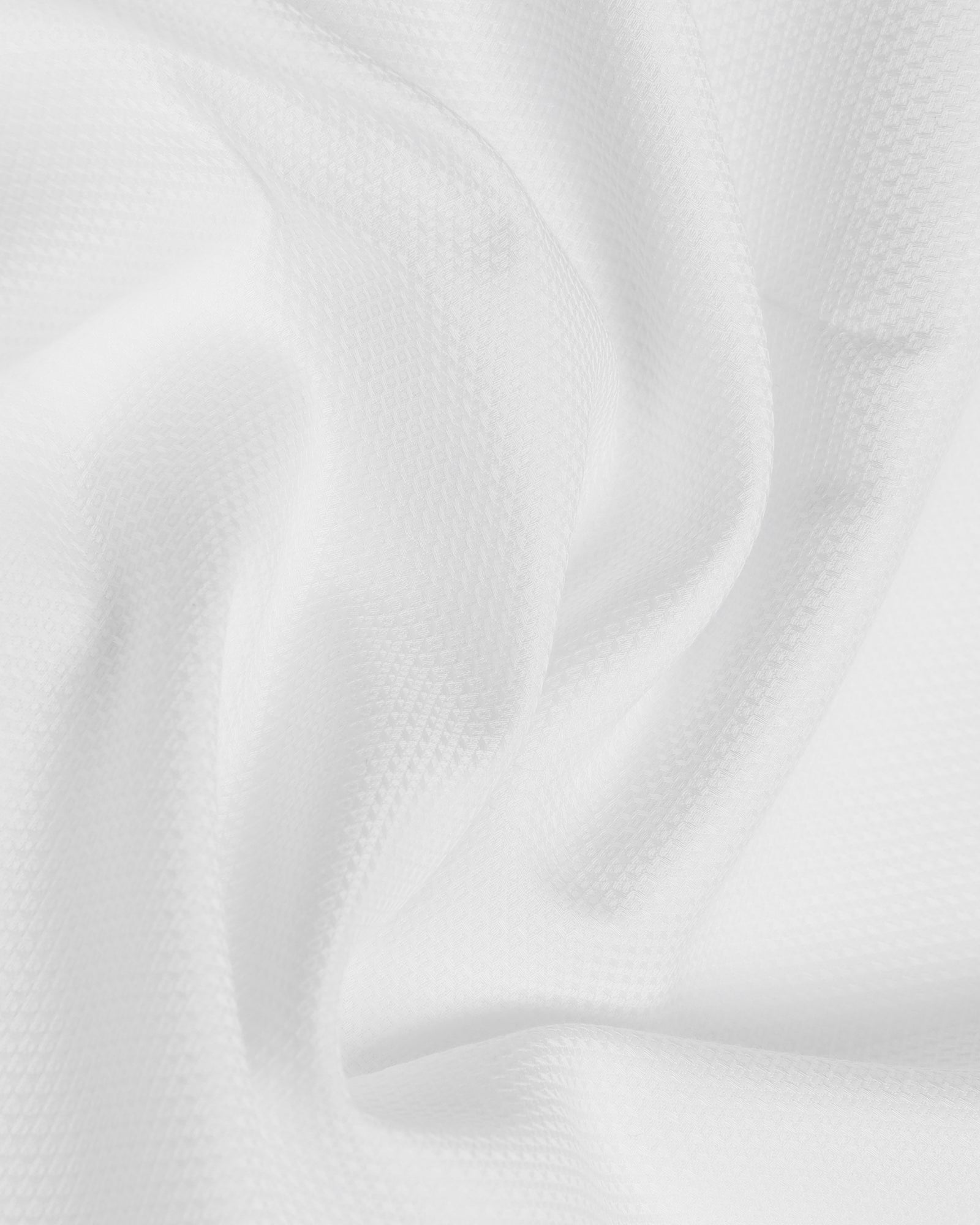Formal White Textured Shirt - Evolve
