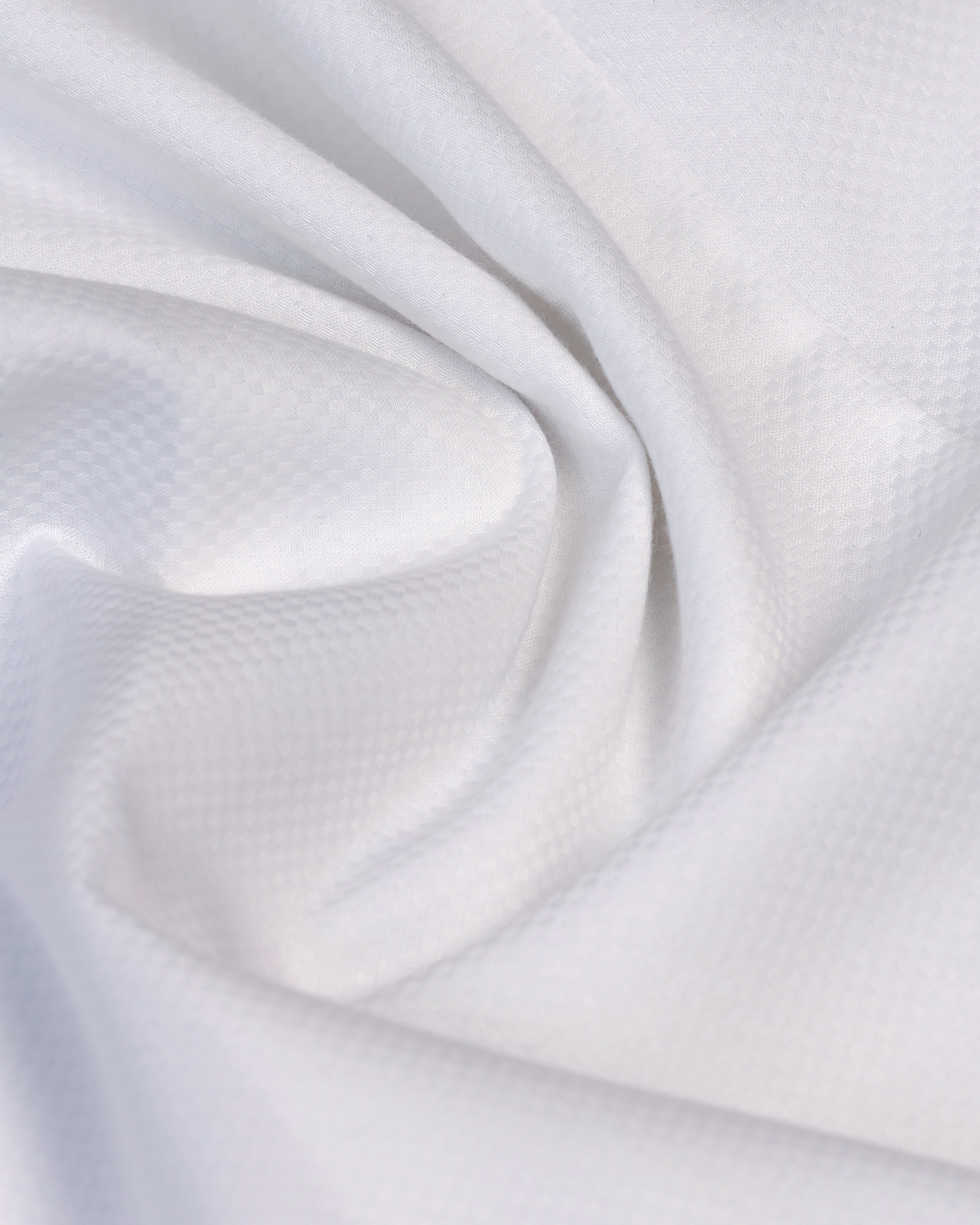 Formal White Textured Shirt - Noir